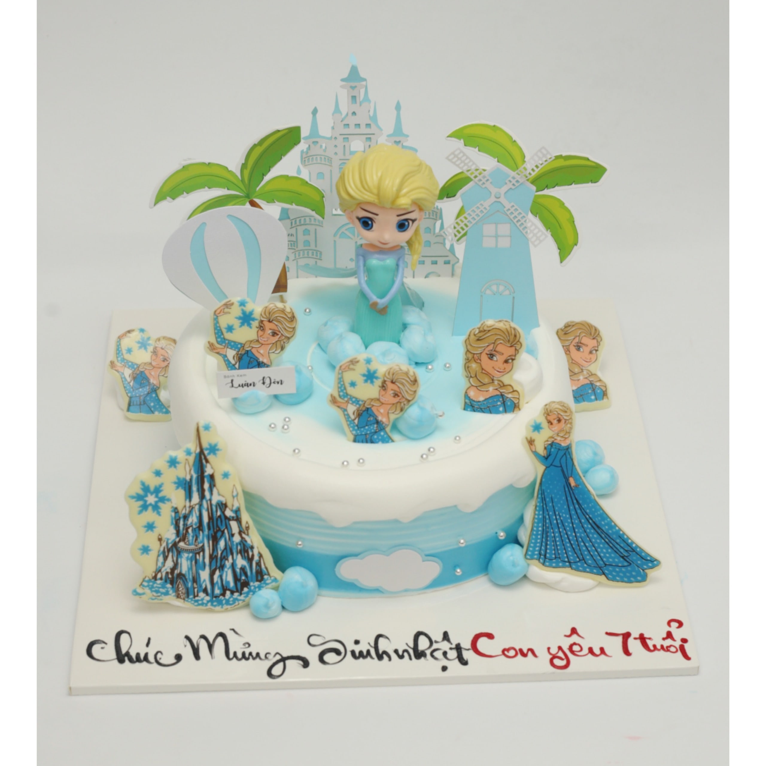 Bánh kem Elsa Frozen vương quốc băng giá