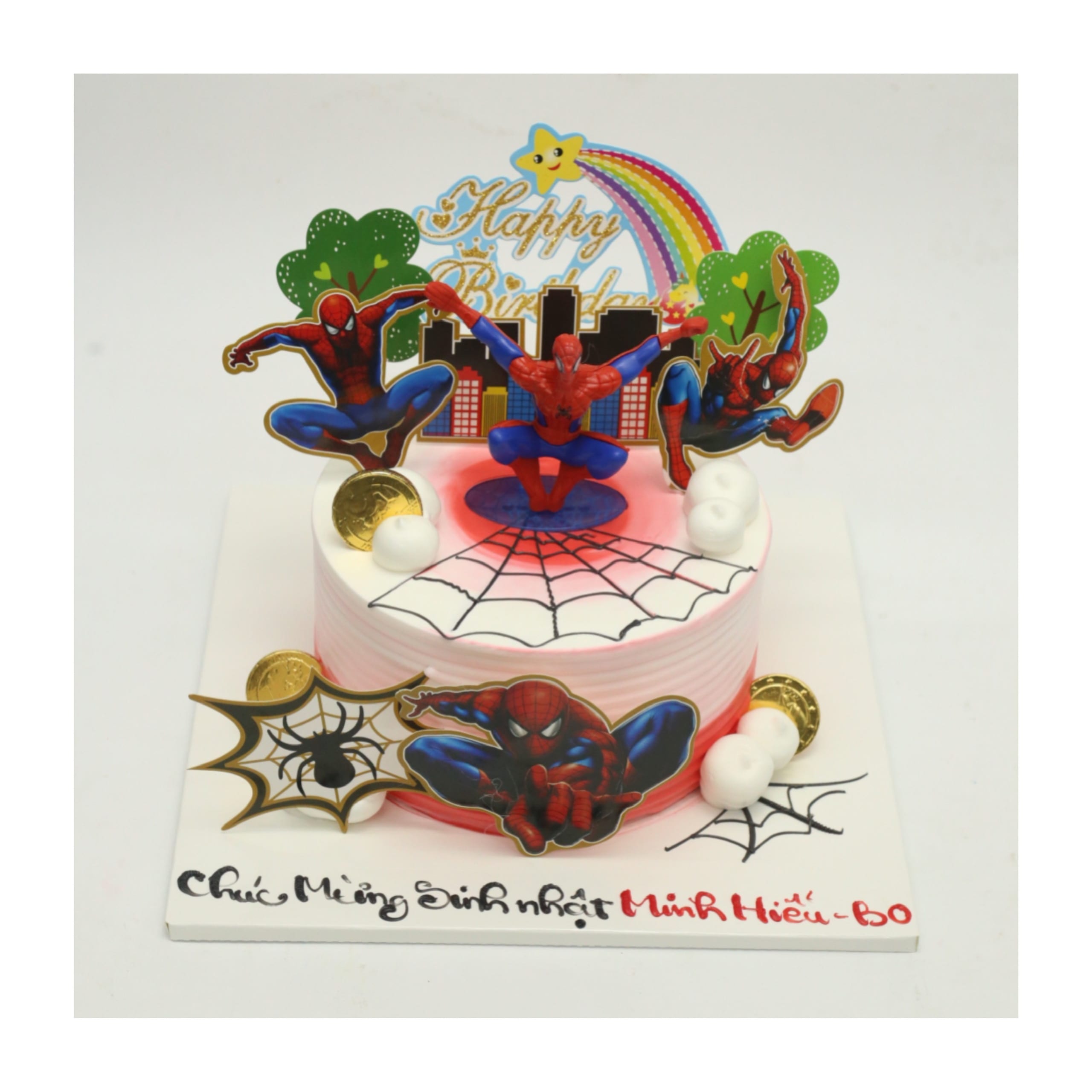 Bánh kem chủ đề người nhện Spider-Man