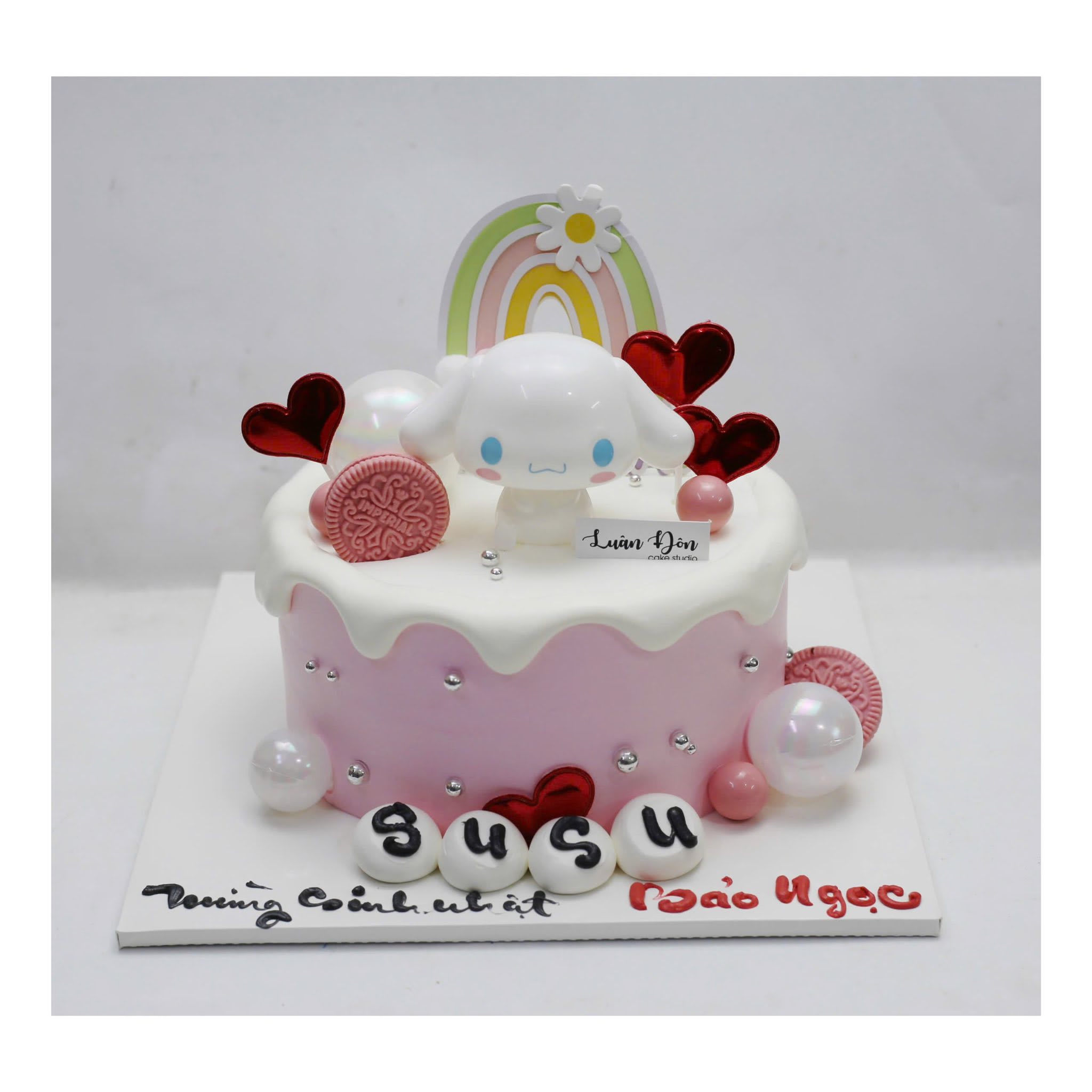 Bánh kem Cinnamoroll hồng dễ thương