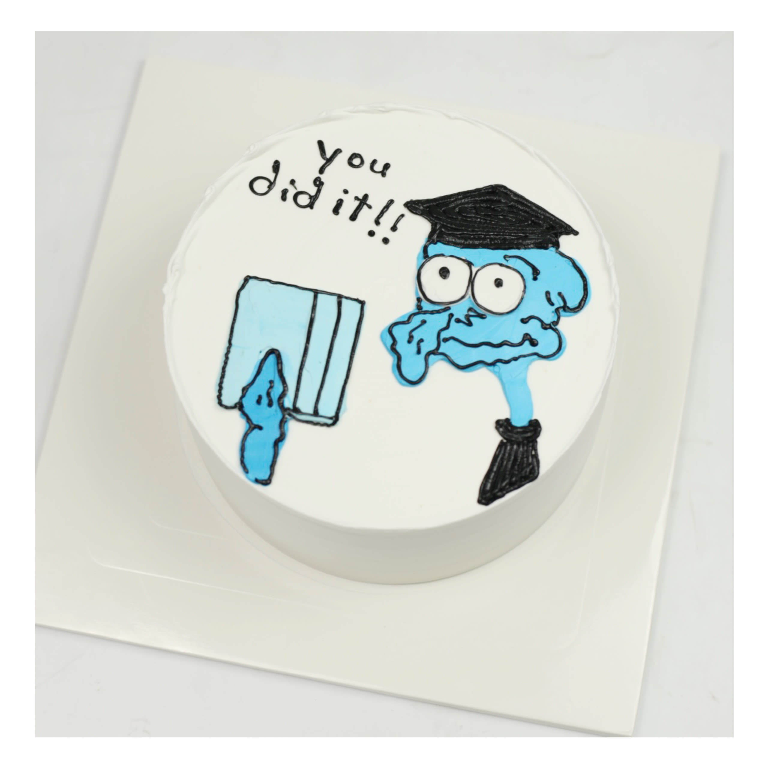 Bánh kem vẽ hình Squidward tốt nghiệp