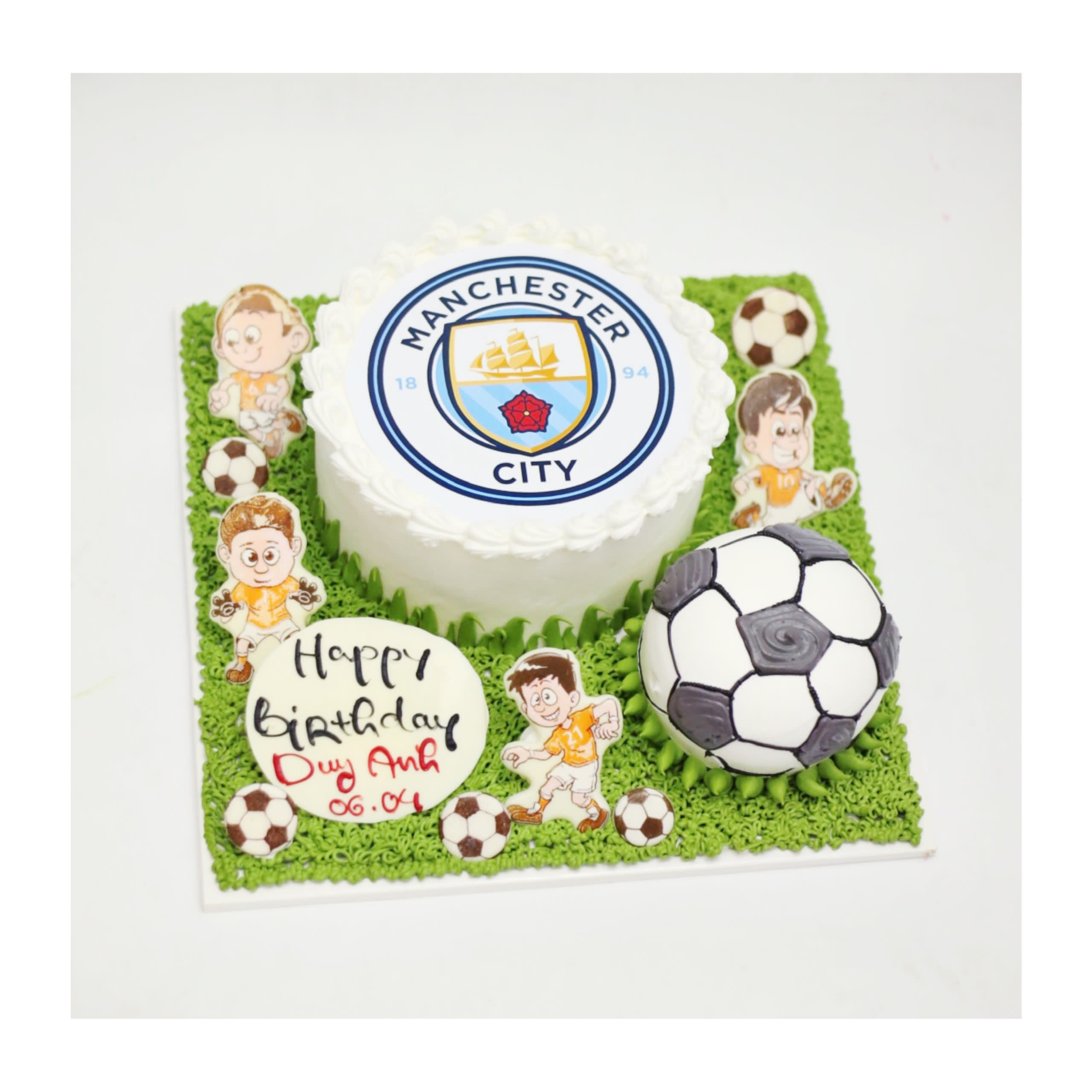 Bánh kem bóng đá chủ đề Manchester City