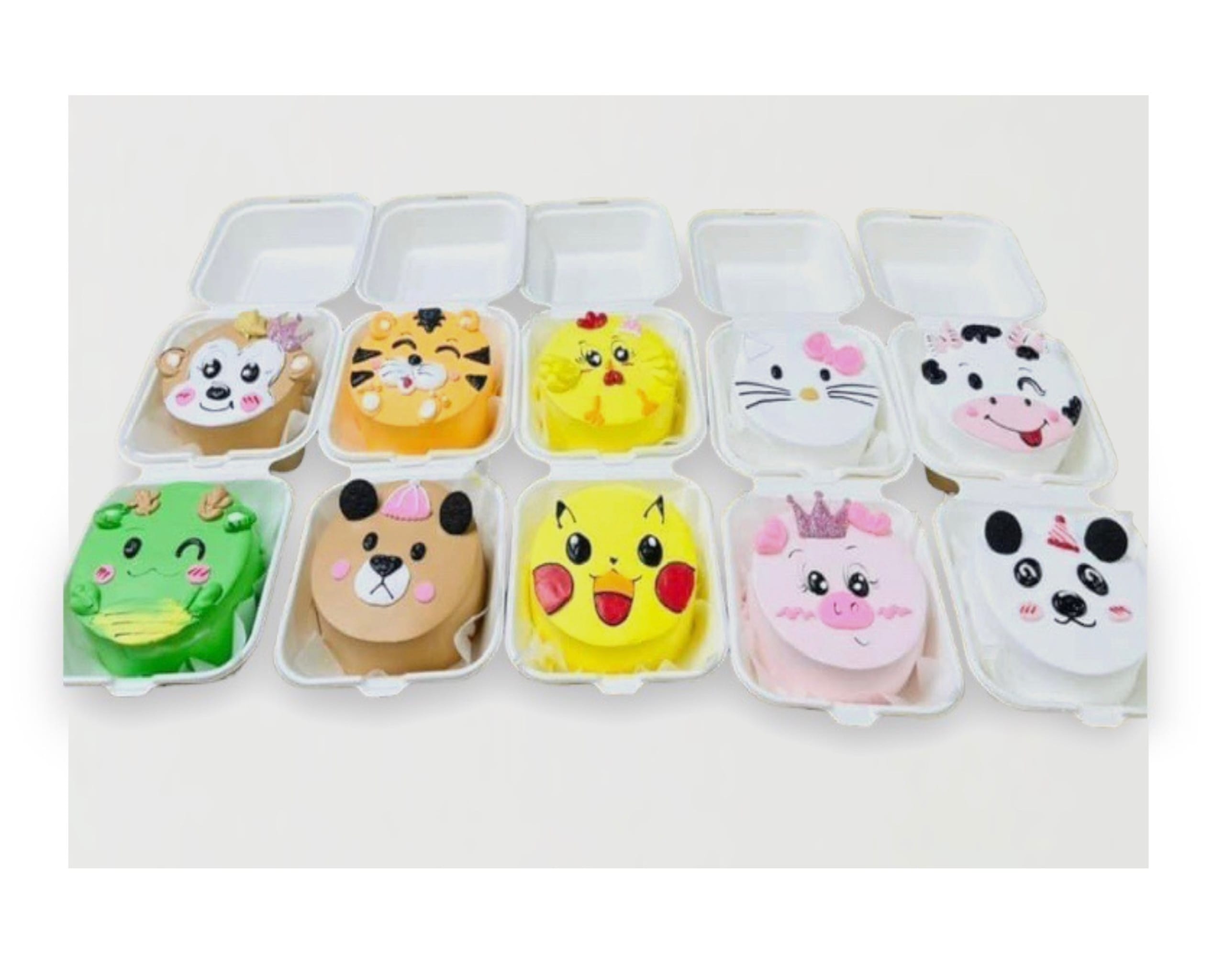 Bento cake vẽ hình con vật đáng yêu