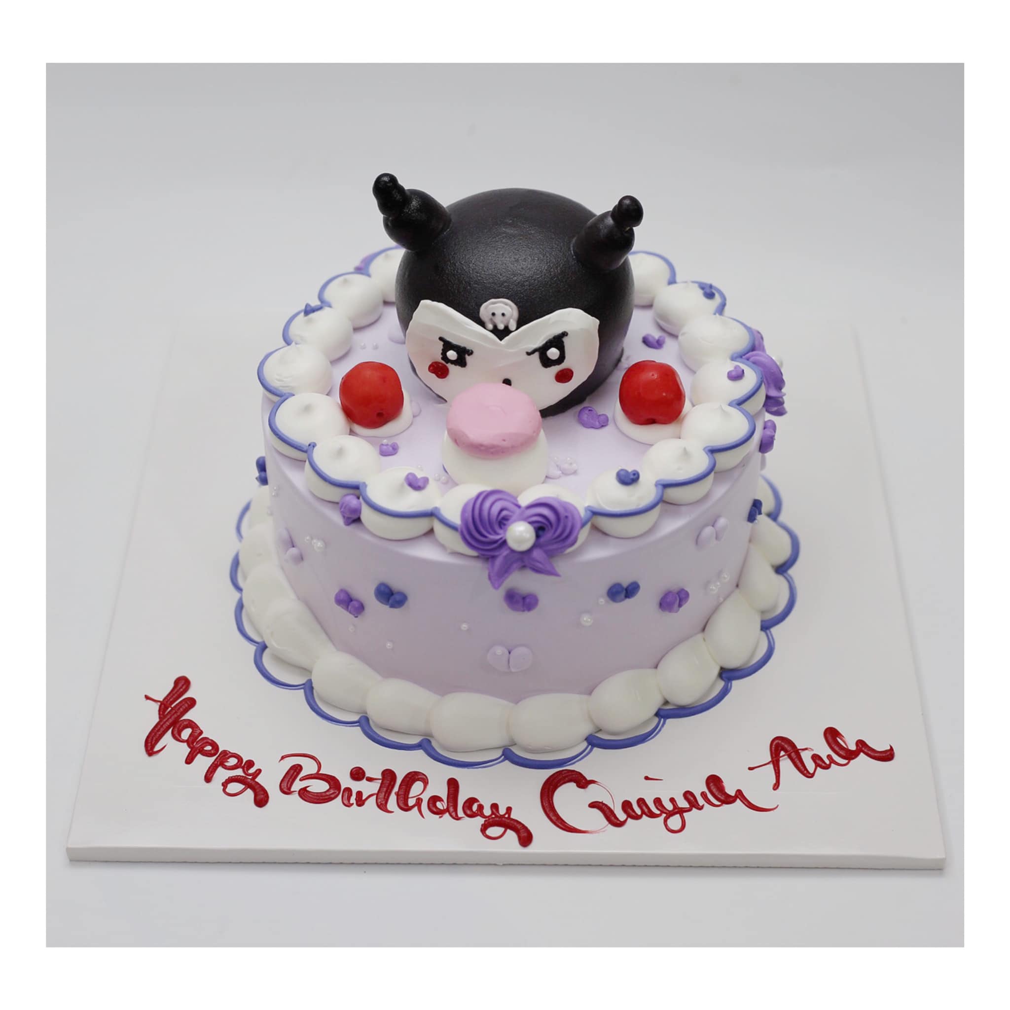 Bánh kem Kuromi tím pastel dễ thương