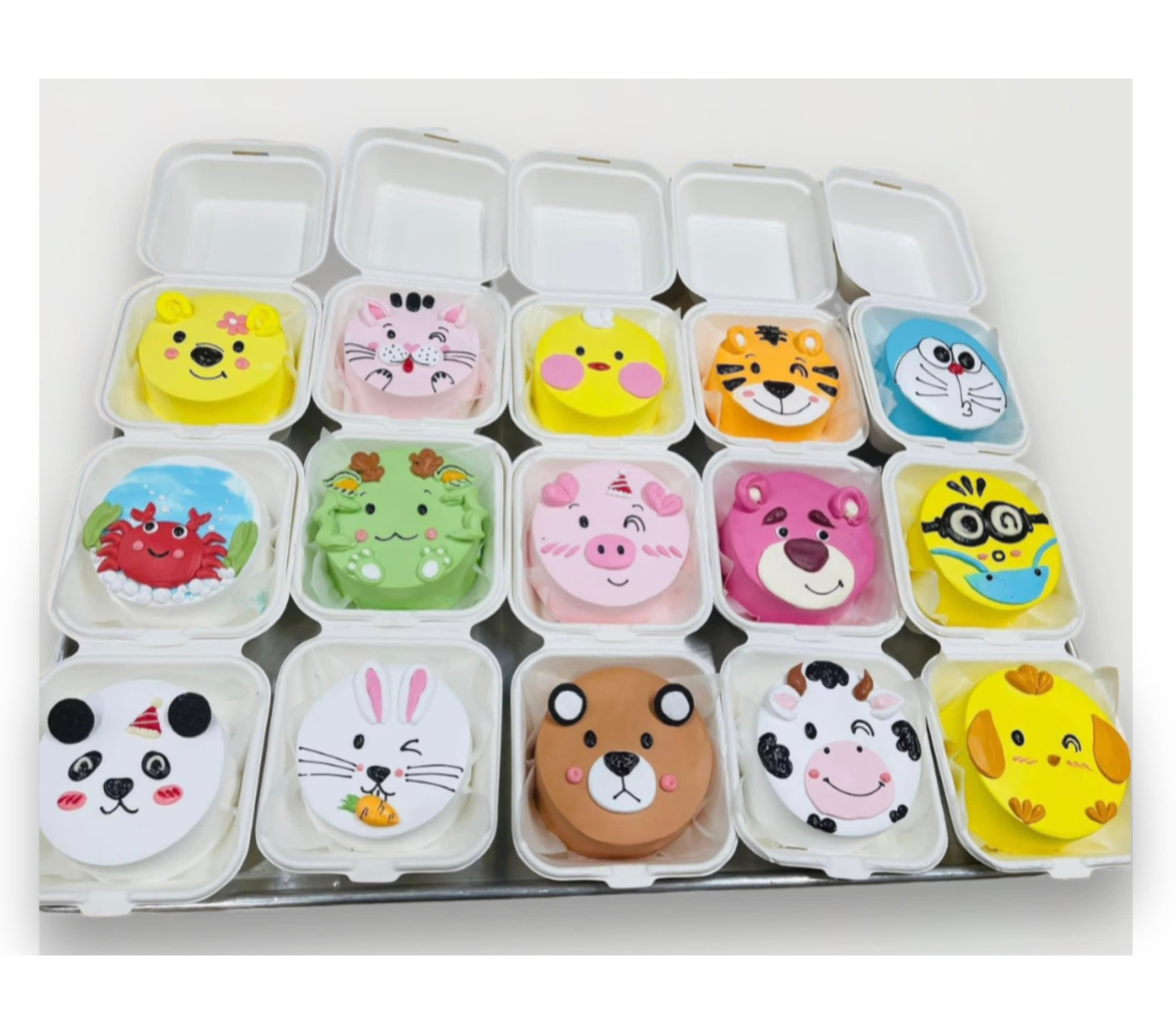 Bento cake hình thú cưng hoạt hình ngộ nghĩnh