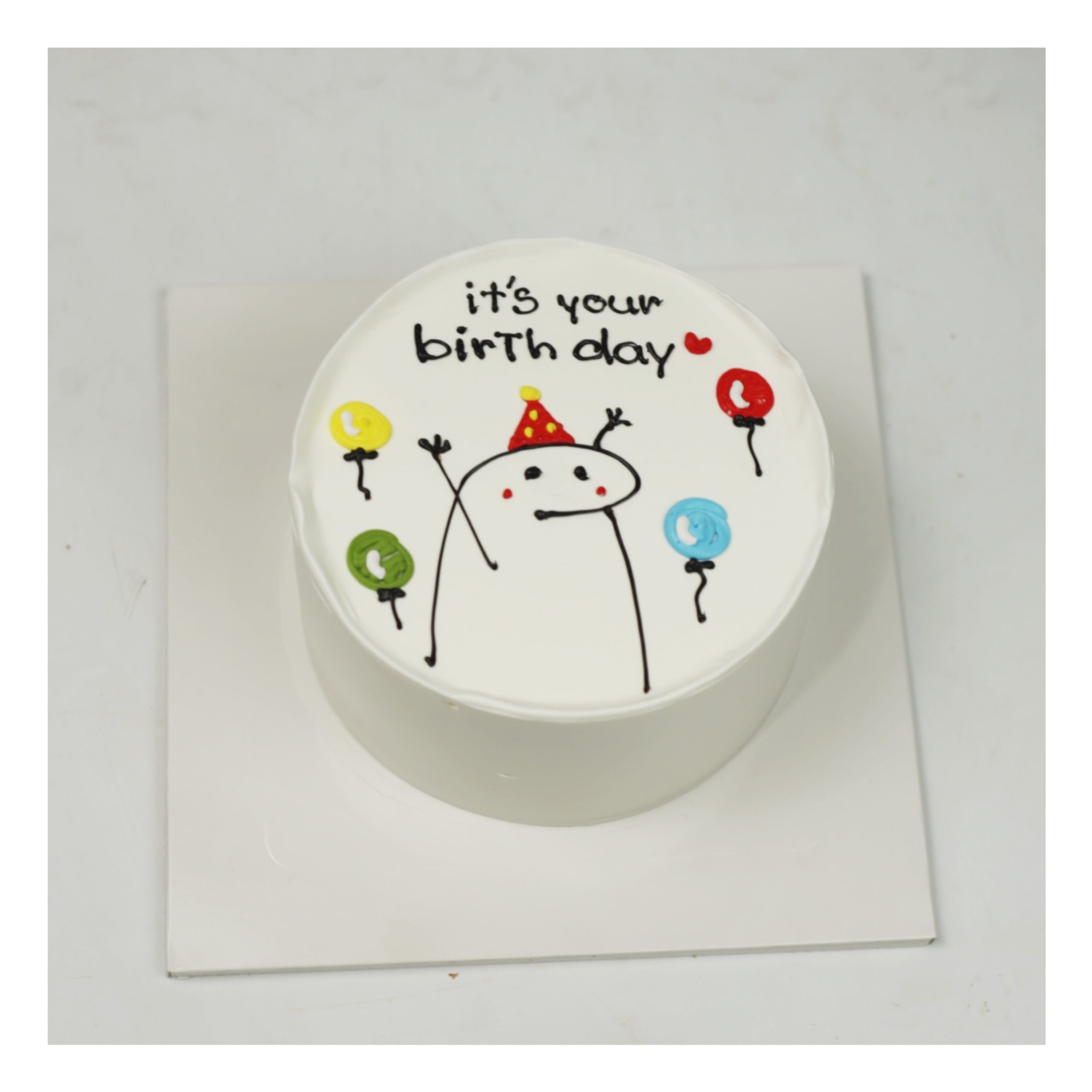 Bánh kem vẽ hình Flork vui nhộn sinh nhật