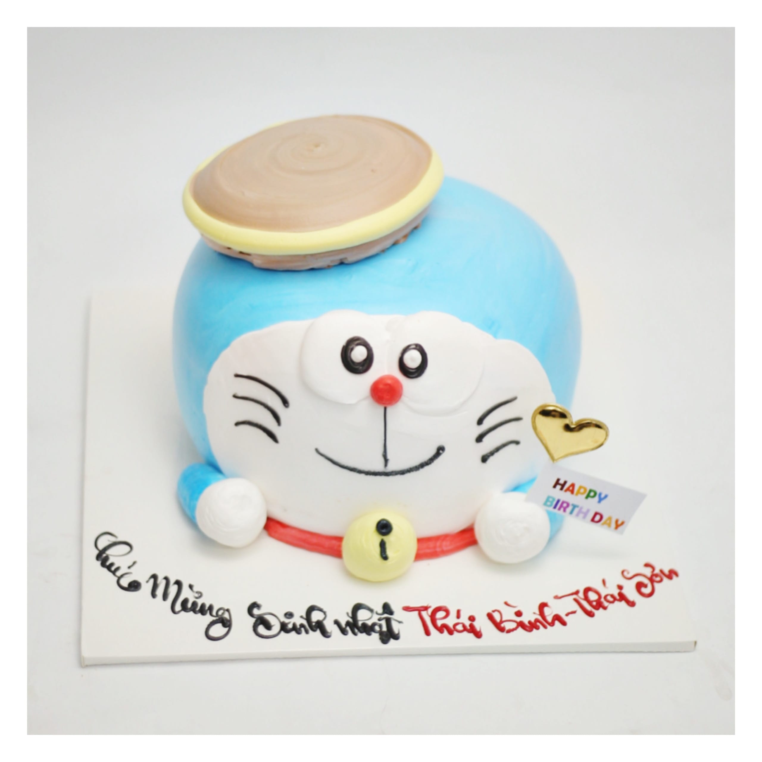 Bánh kem Đô-rê-mon xanh dương tạo hình 3D