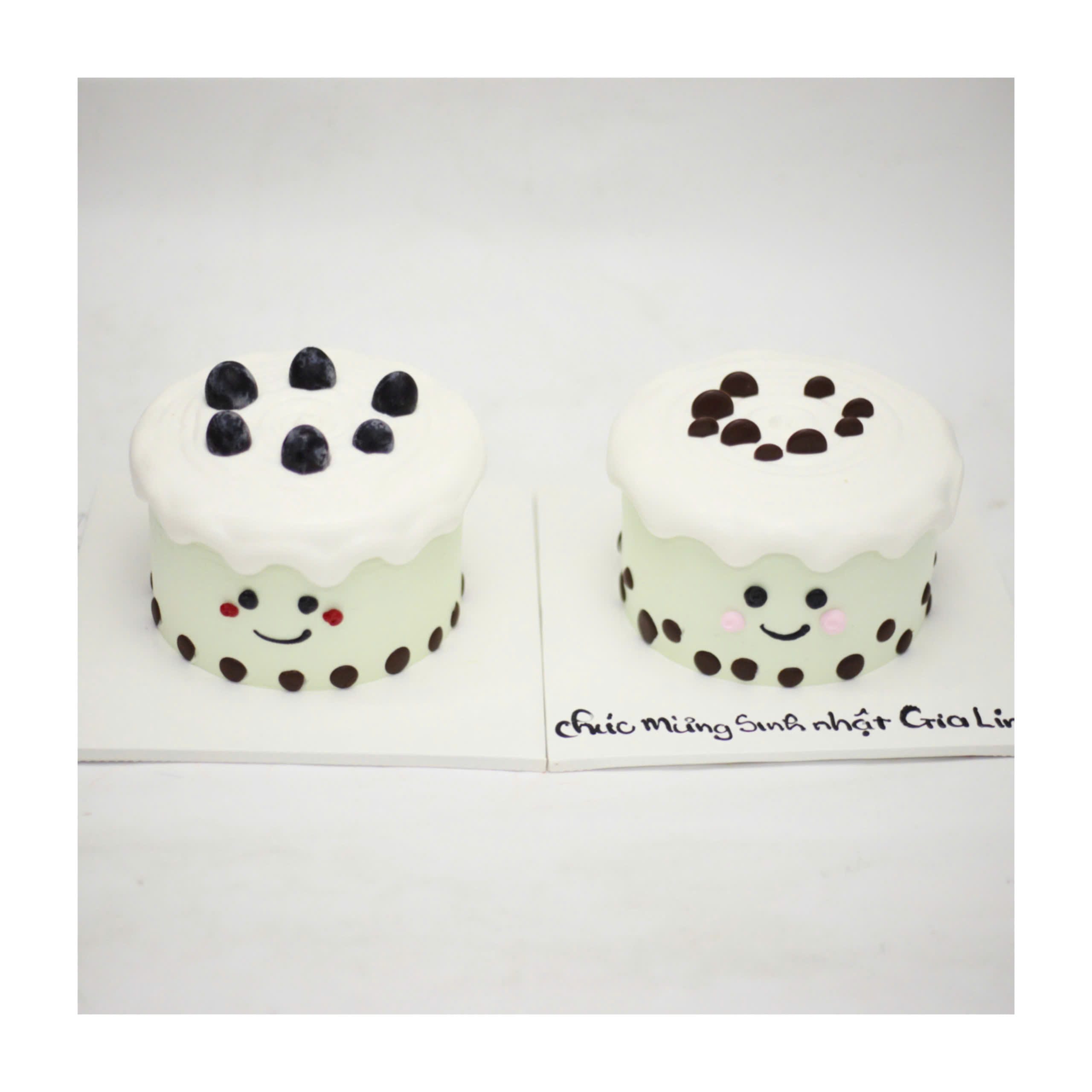 Bánh kem trà sữa trân châu blueberry độc đáo