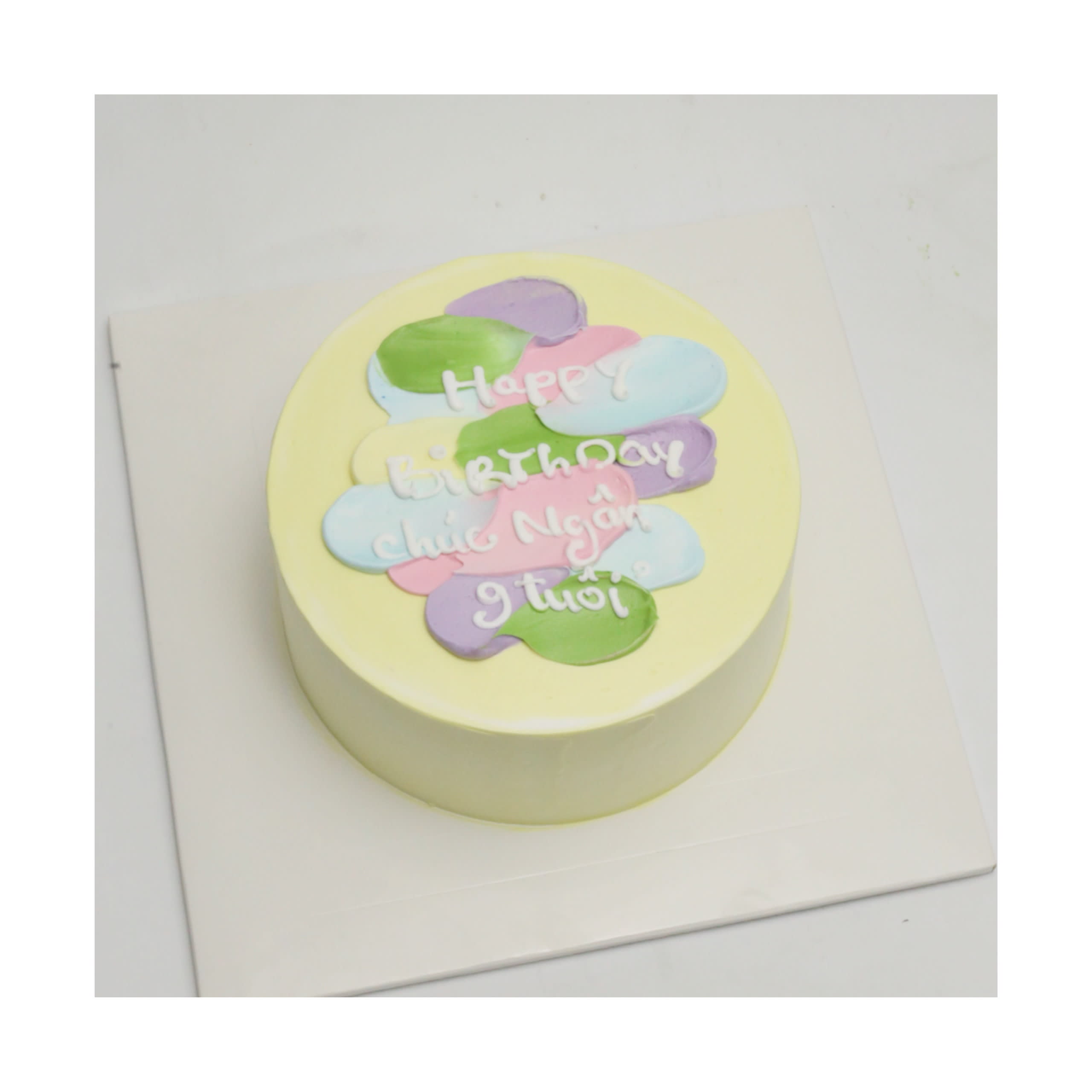 Bánh bento vẽ màu sắc pastel xinh xắn