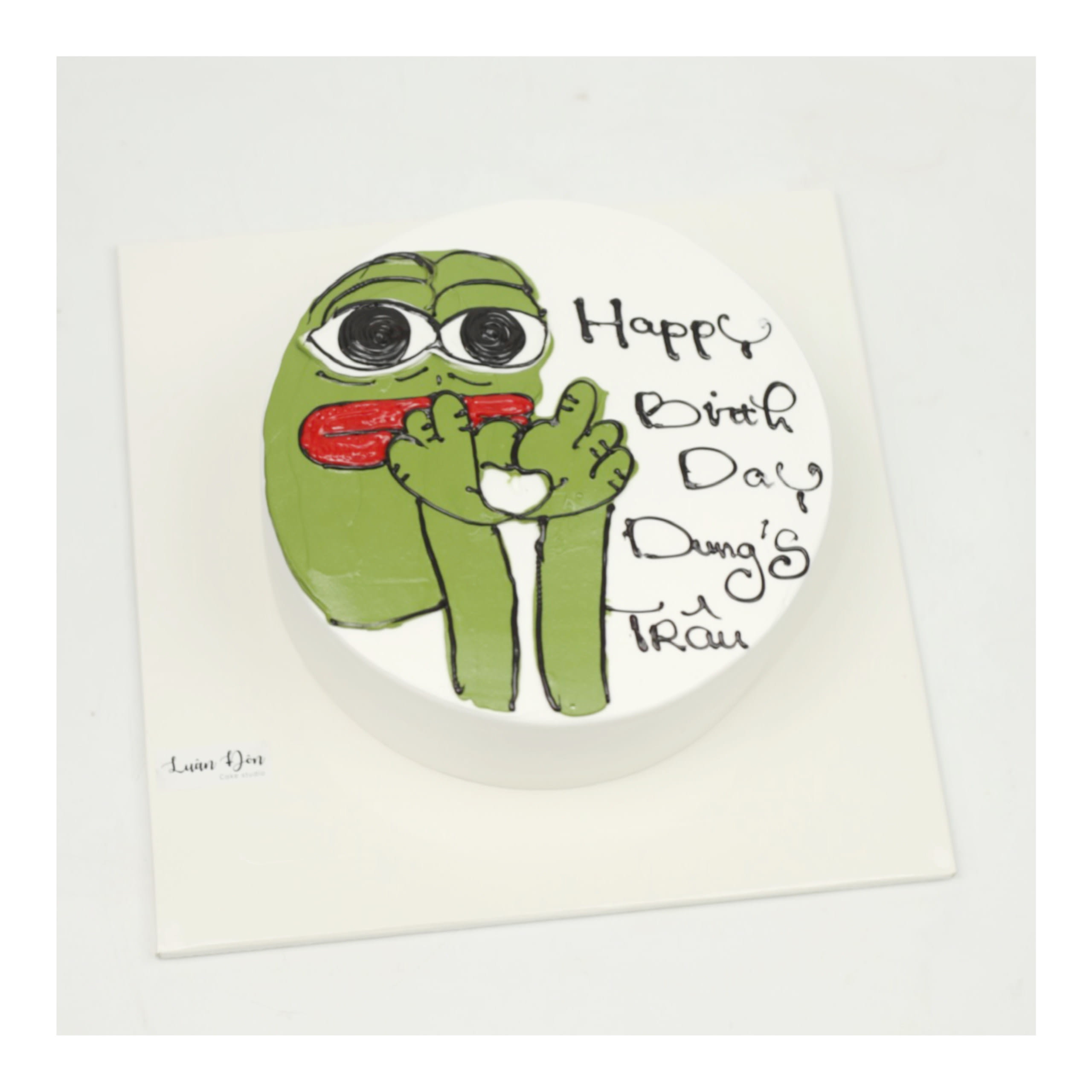 Bánh kem Pepe the Frog hài hước