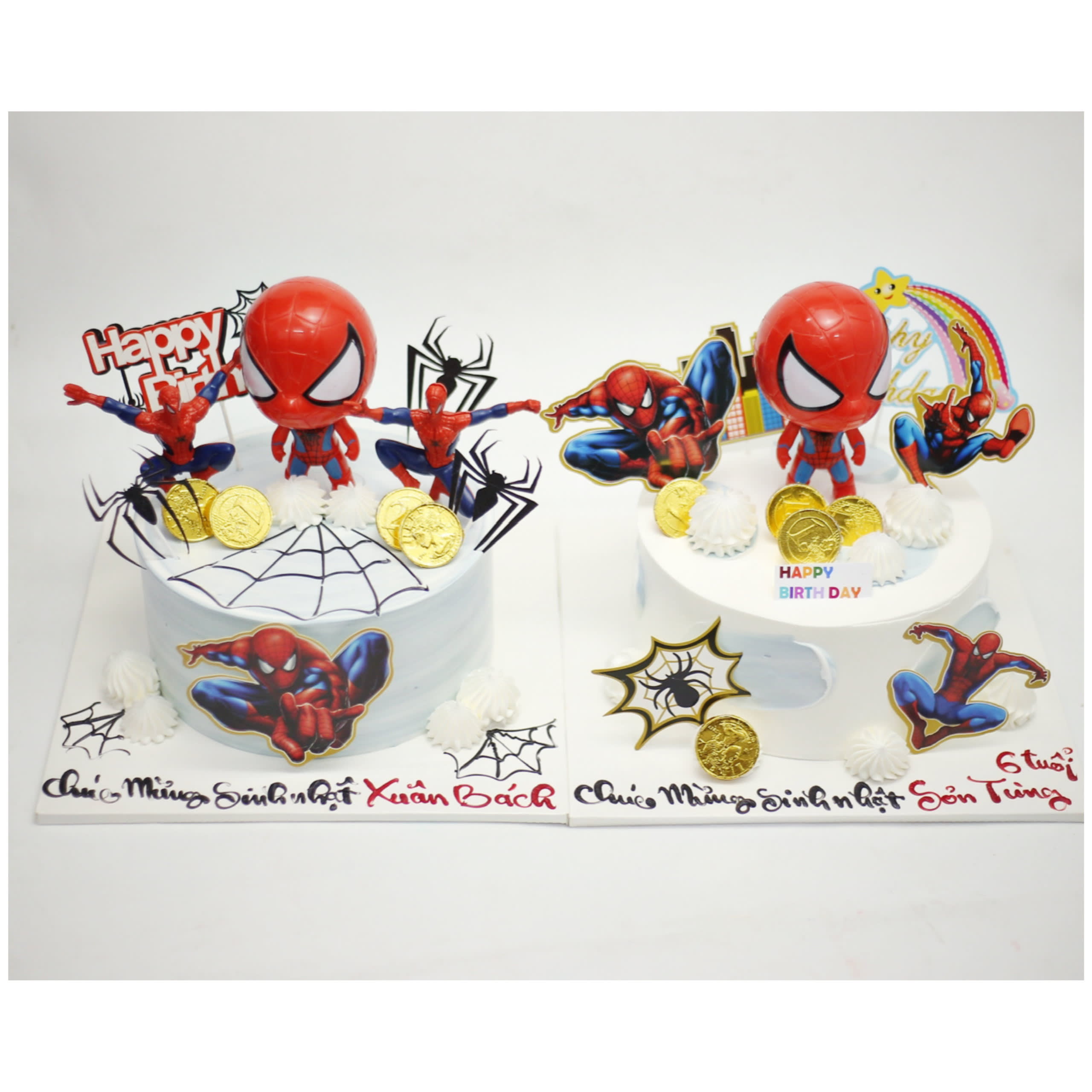 Bánh sinh nhật đôi chủ đề Spider-Man