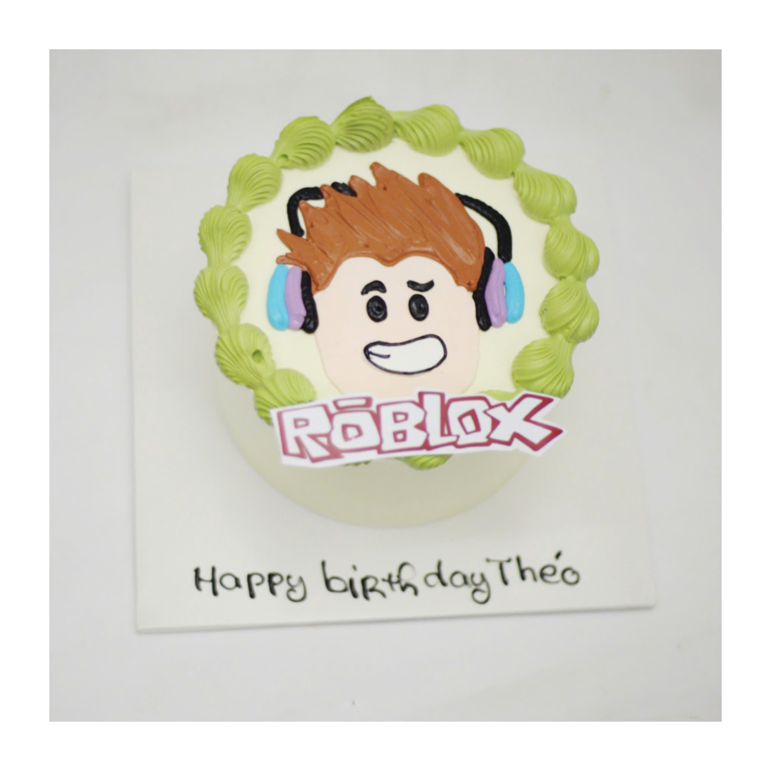 Bánh kem vẽ hình nhân vật Roblox