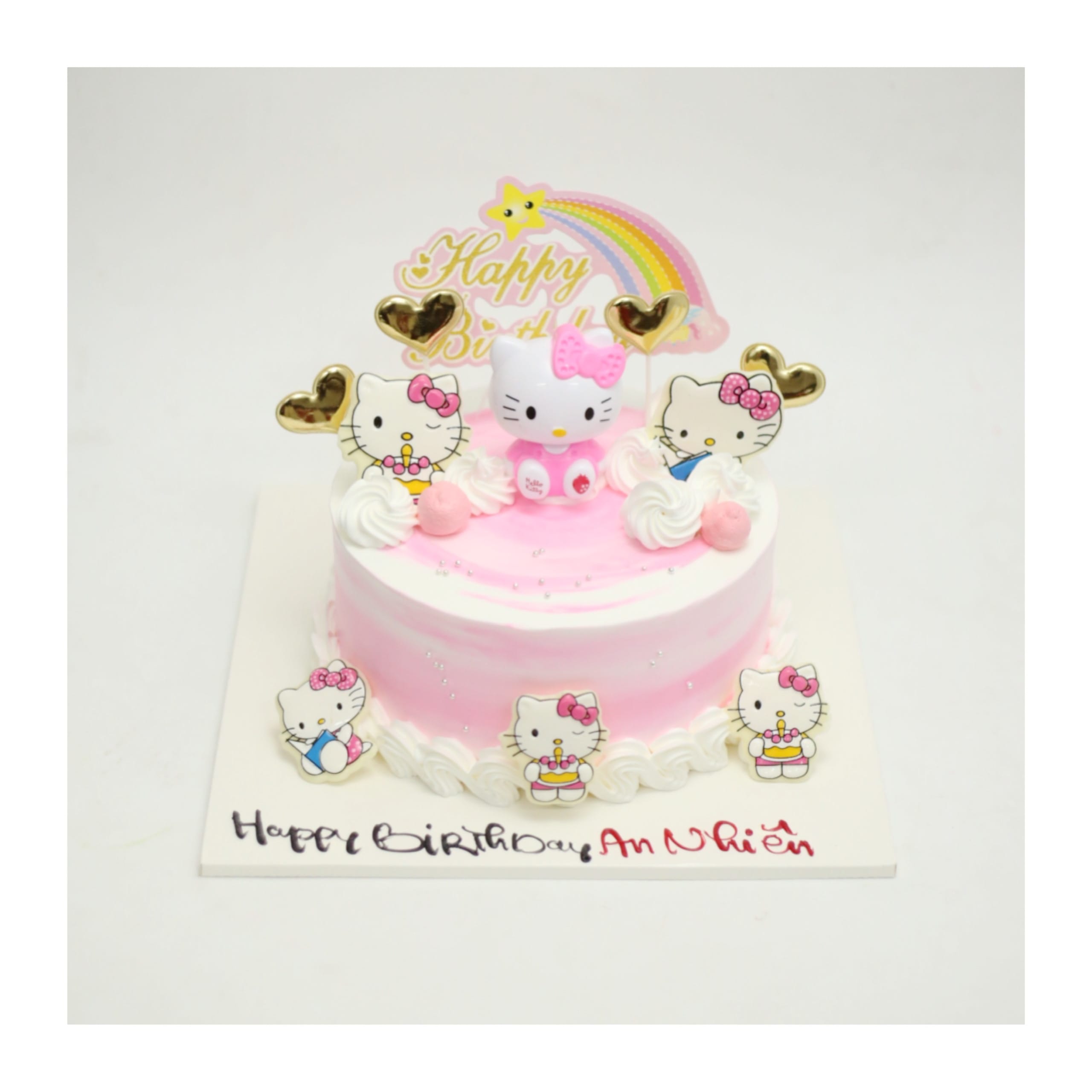 Bánh kem Hello Kitty hồng dễ thương ngọt ngào