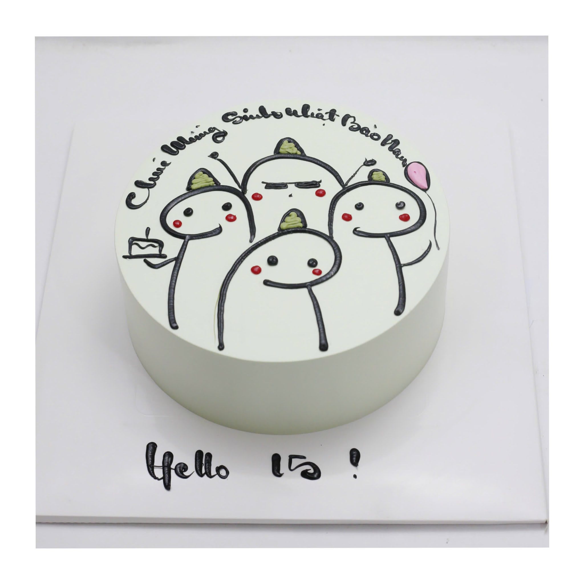 Bánh vẽ nhân vật Flork ngộ nghĩnh Hello 15