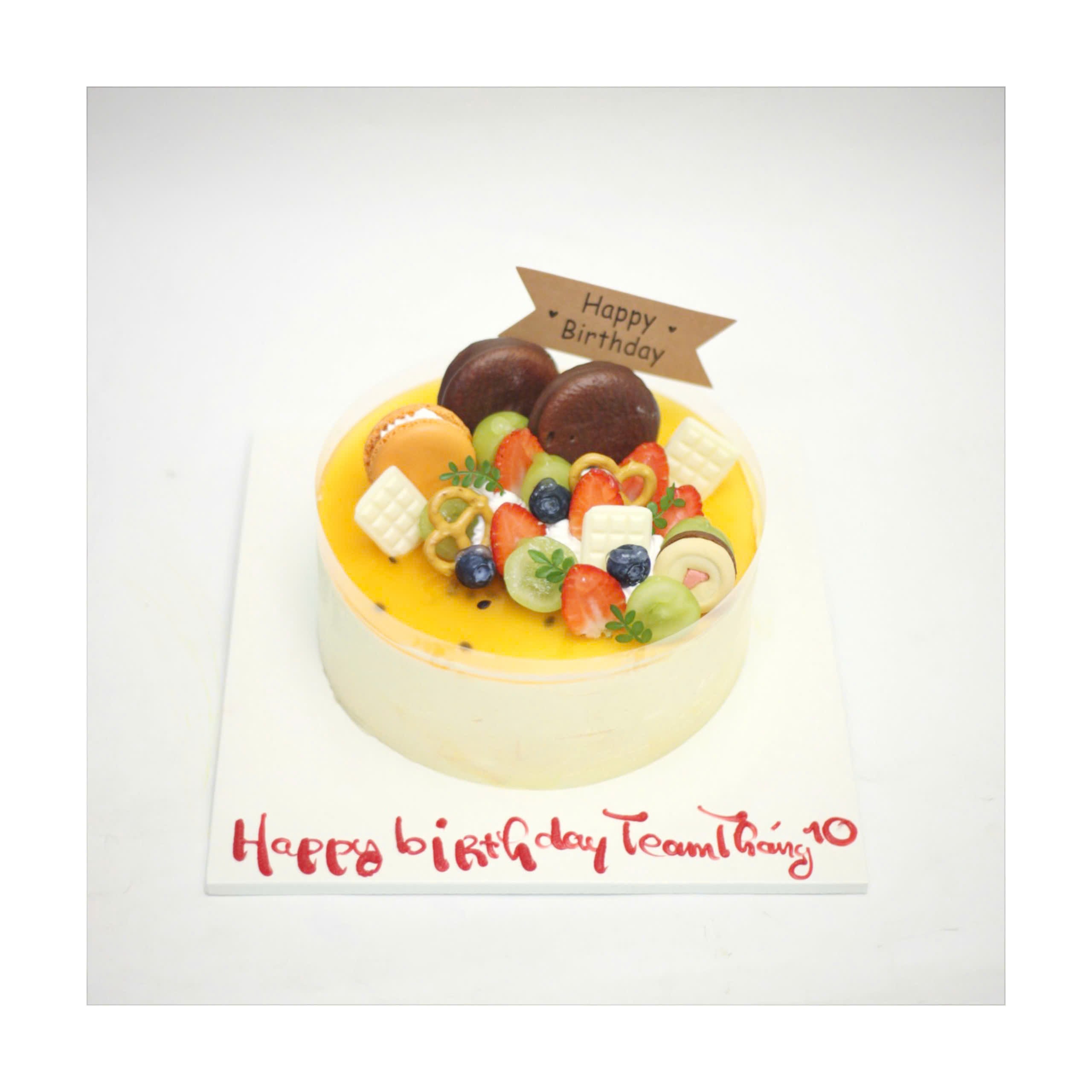 Bánh mousse hoa quả tươi mát lạnh