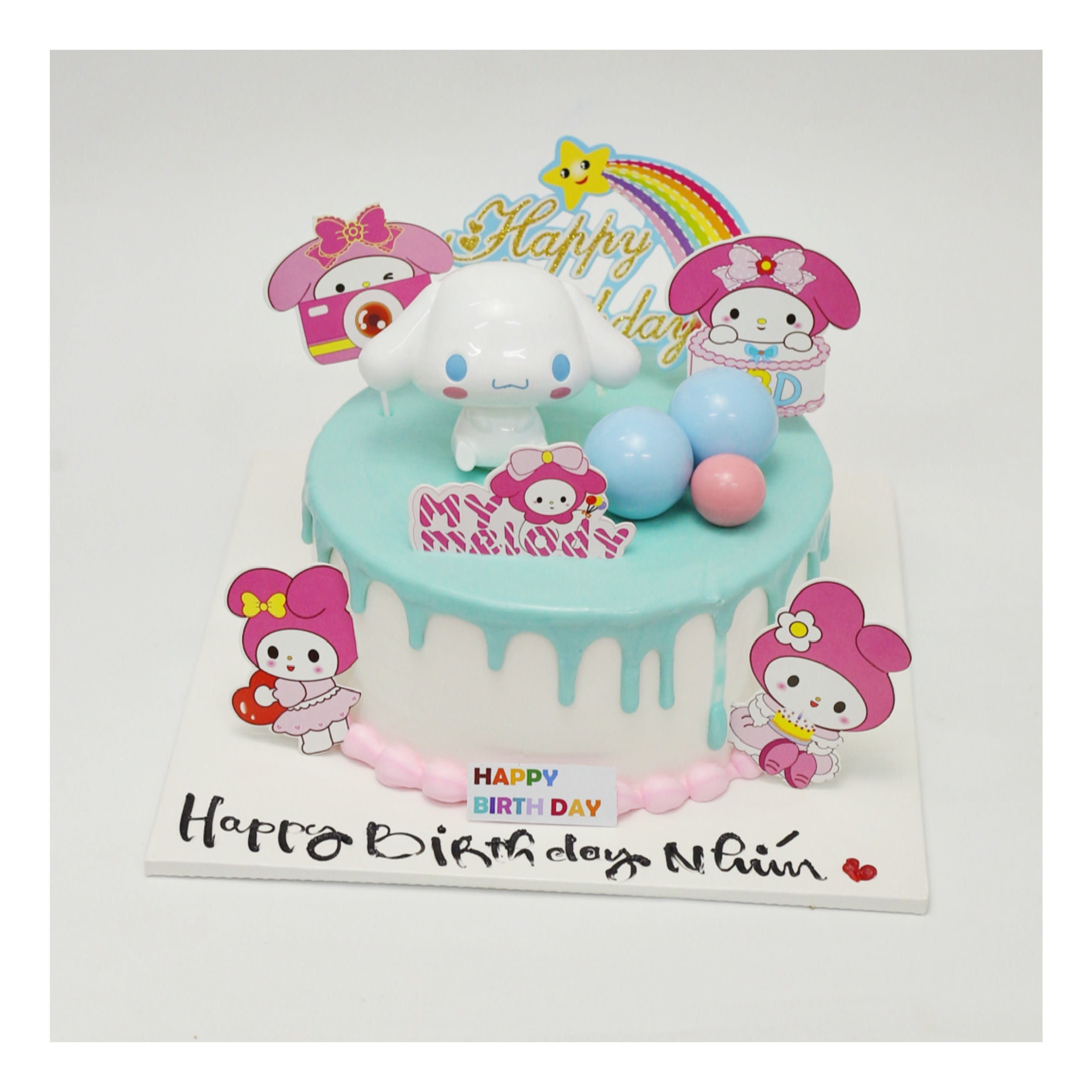 Bánh kem Cinnamoroll xanh dương dễ thương cho bé