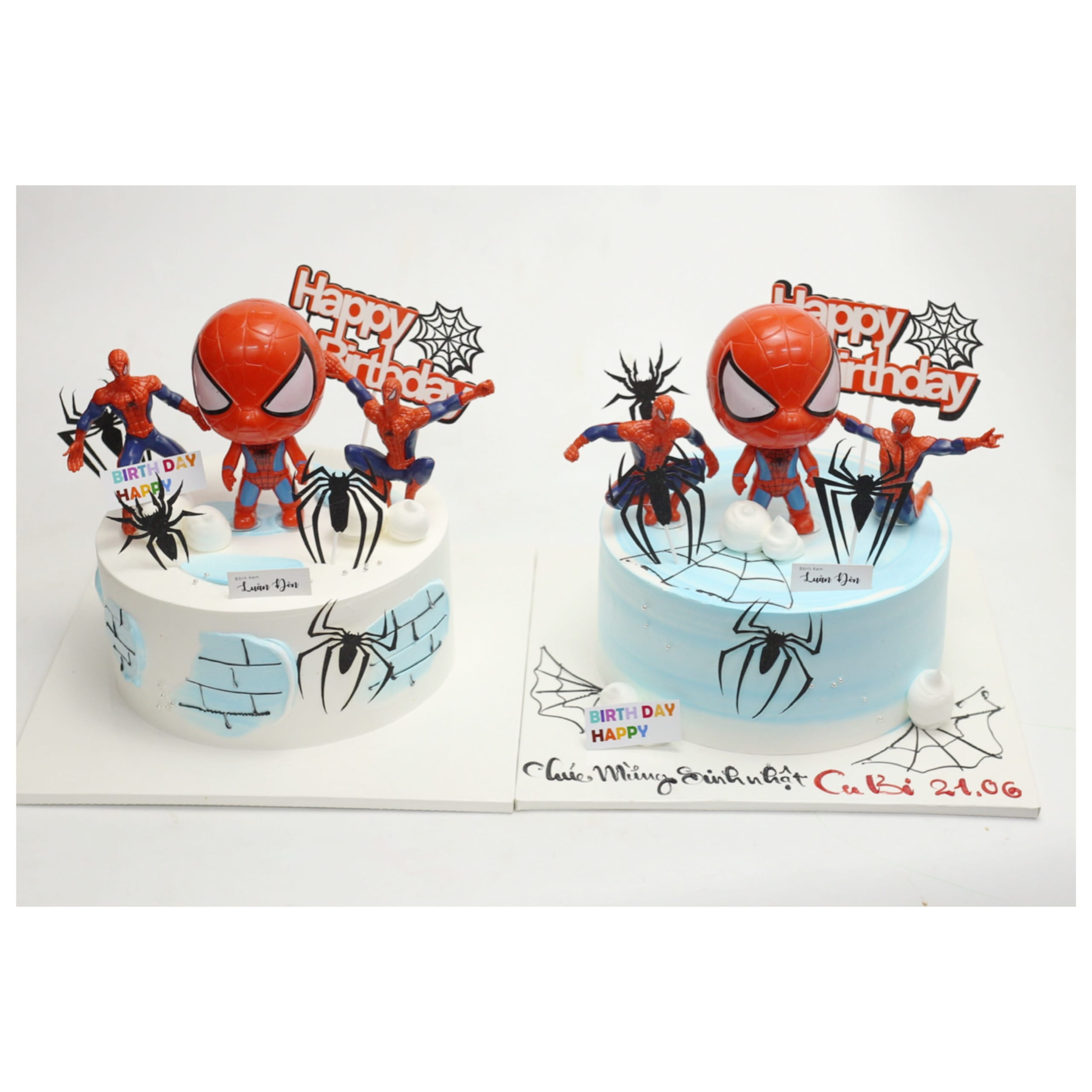 Bánh kem Spider-Man cho bé trai yêu thích