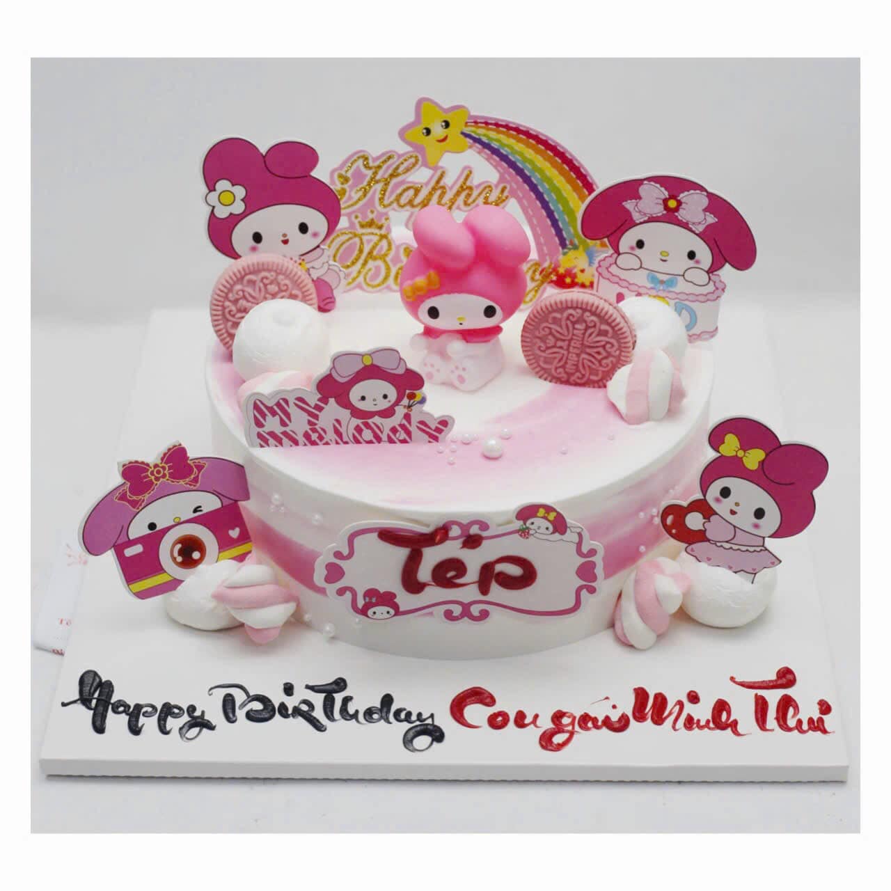 Bánh kem My Melody hồng cho bé gái