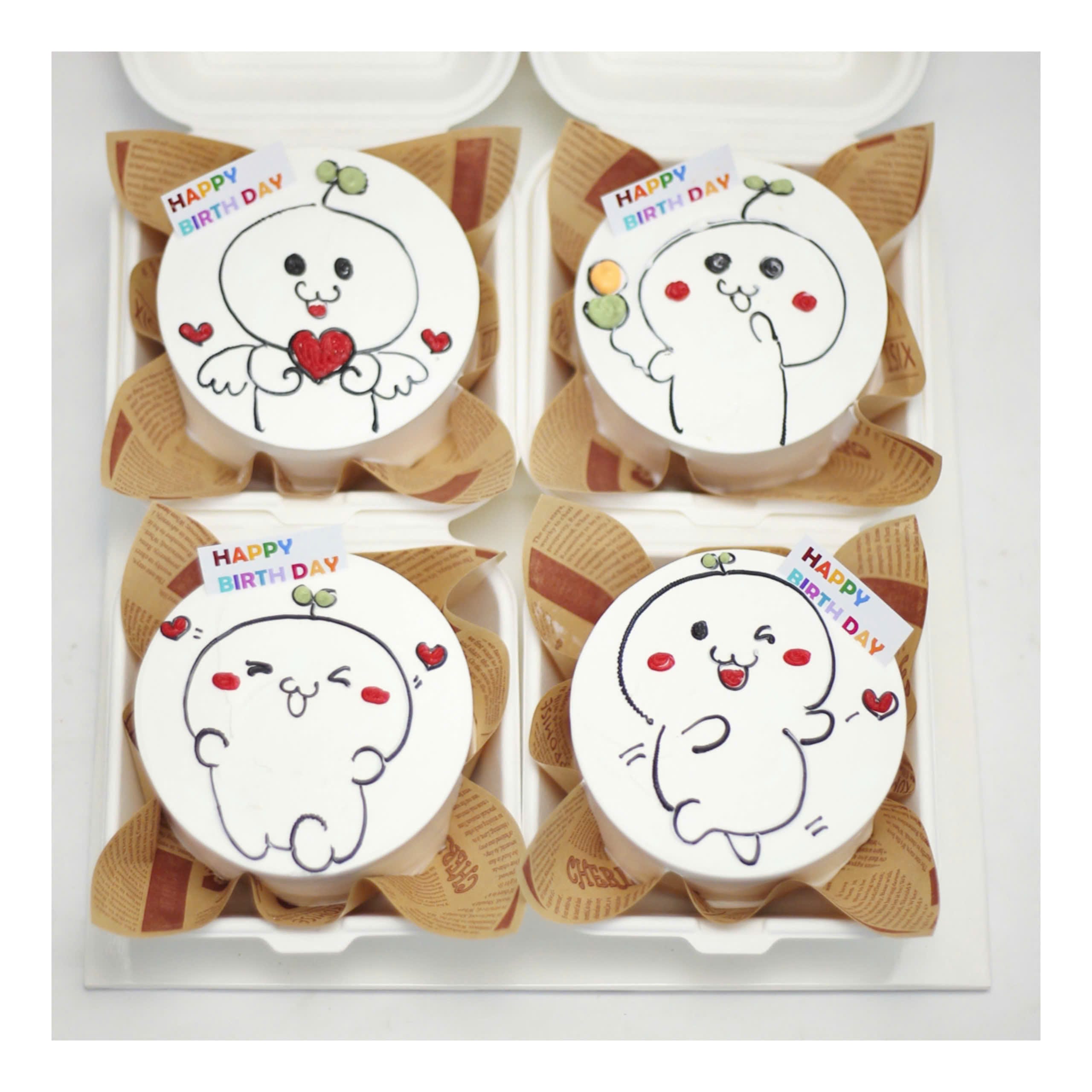 Set bánh mầm non dễ thương
