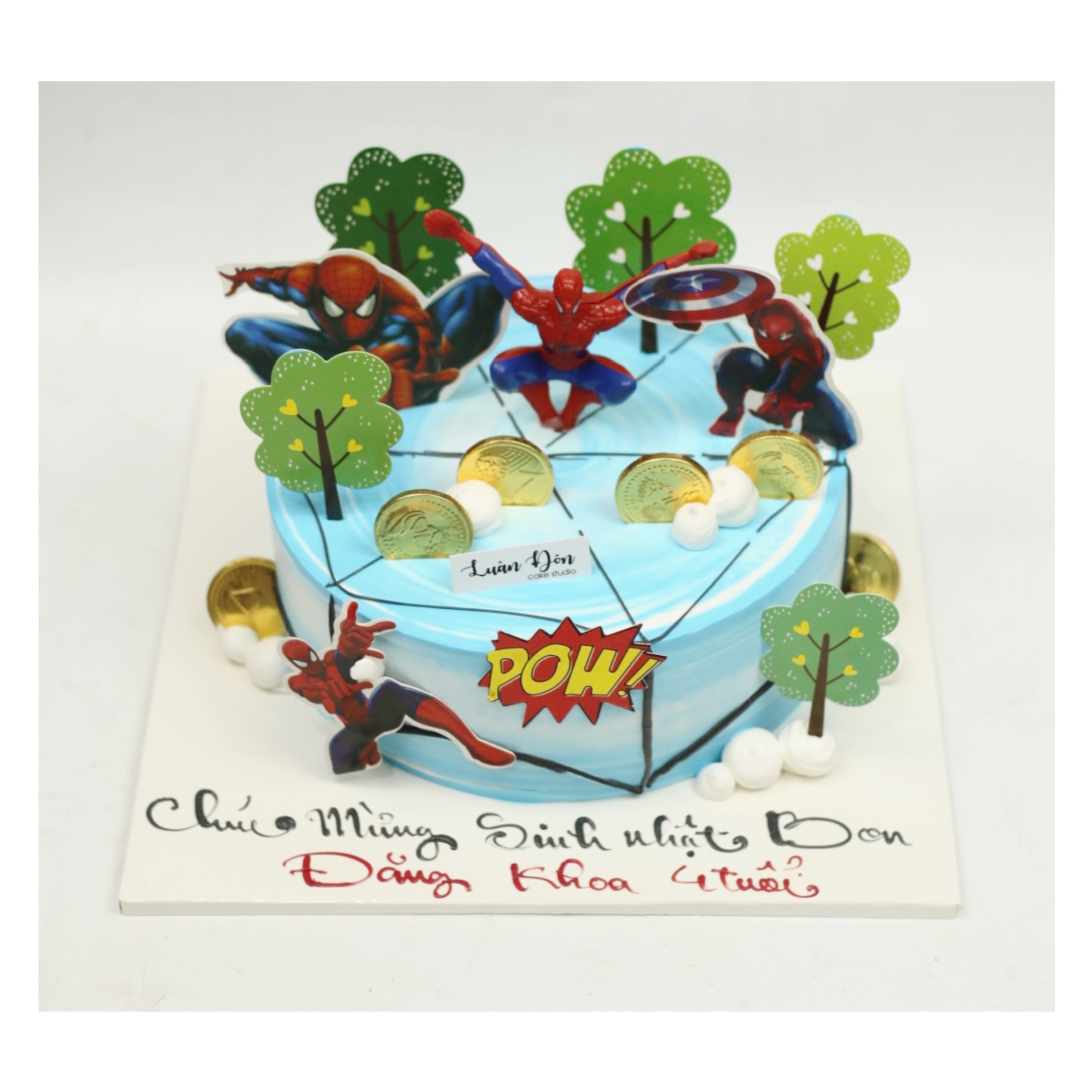 Bánh kem Spider-Man phiêu lưu cho bé