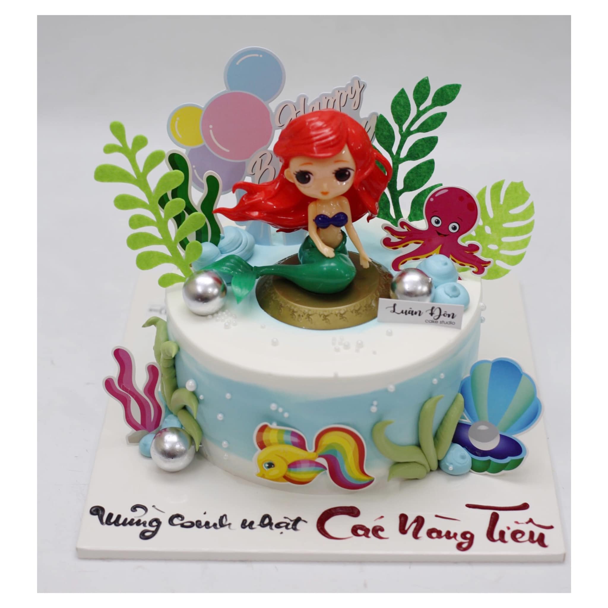 Bánh sinh nhật công chúa tiên cá Ariel