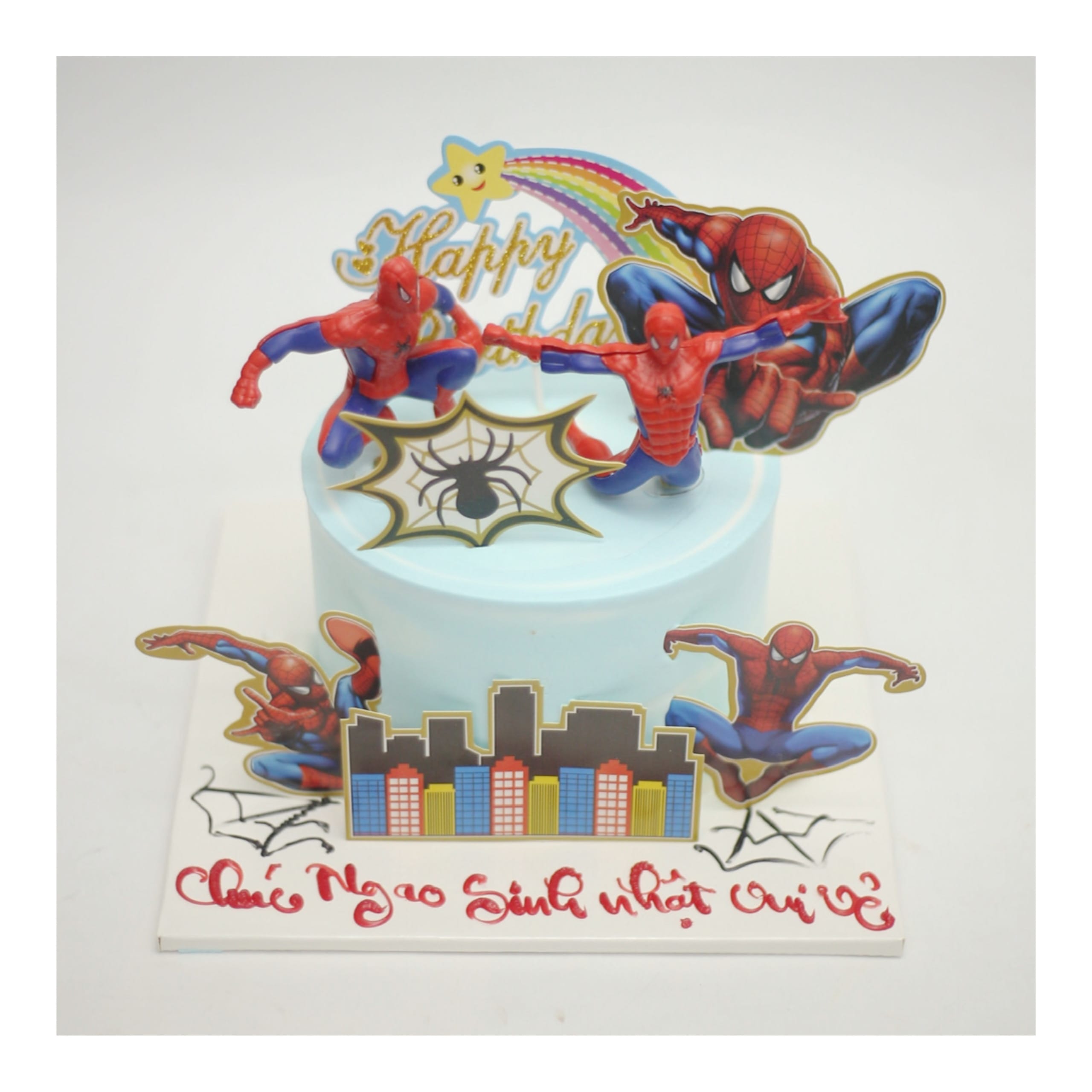 Bánh kem siêu anh hùng Spider-Man ấn tượng