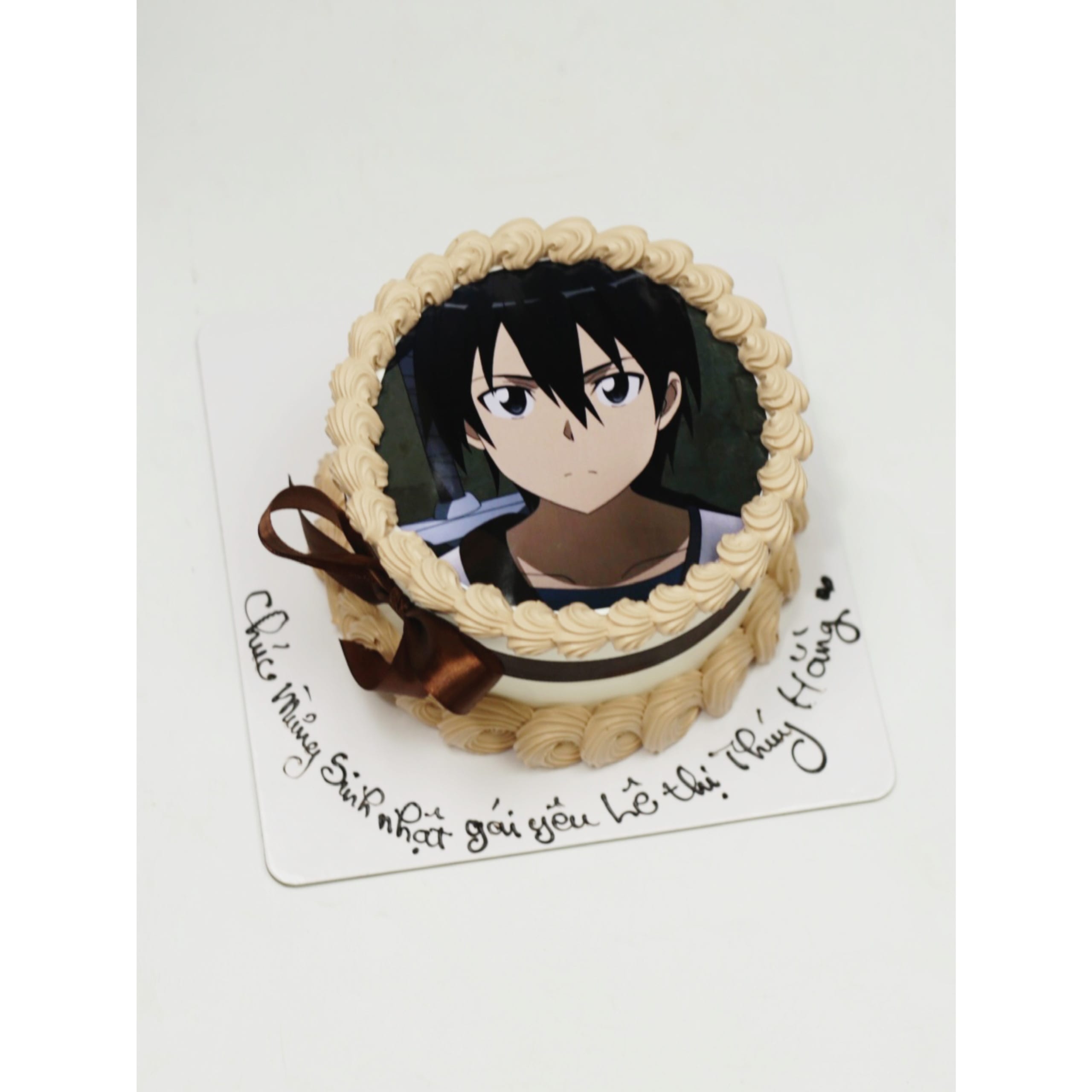 Bánh kem in hình nhân vật anime nam