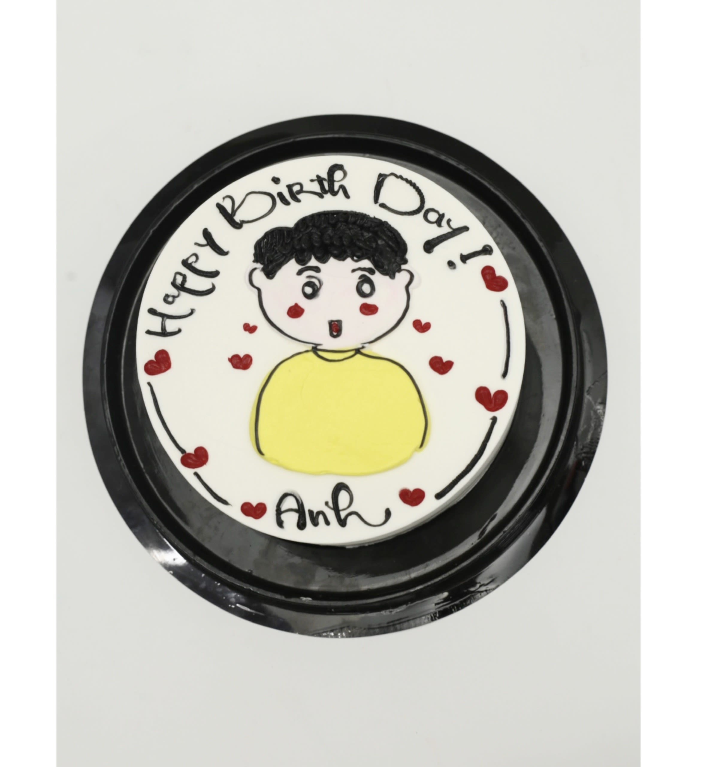 Bento cake vẽ nhân vật hoạt hình đáng yêu