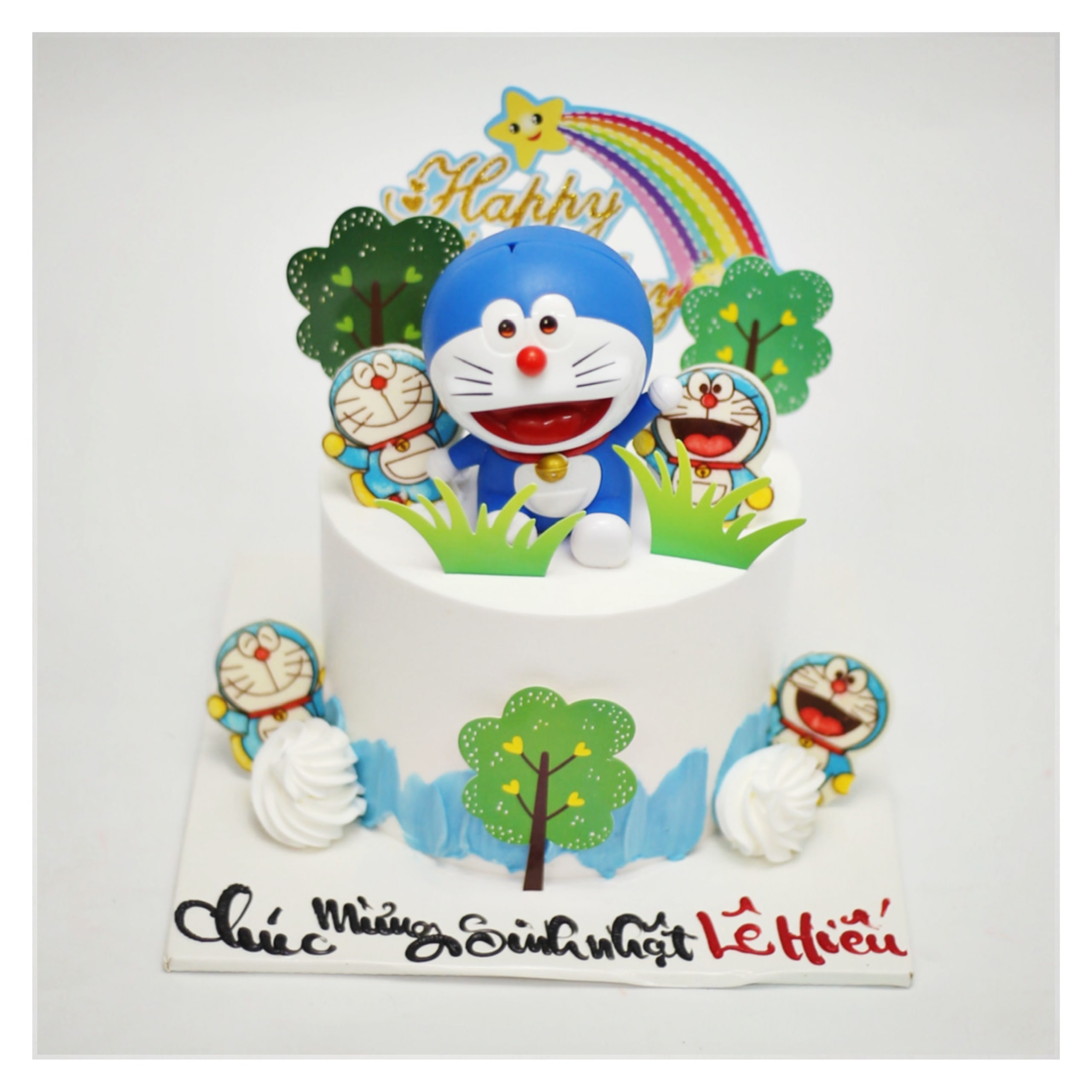 Bánh kem Doraemon chú mèo máy dễ thương