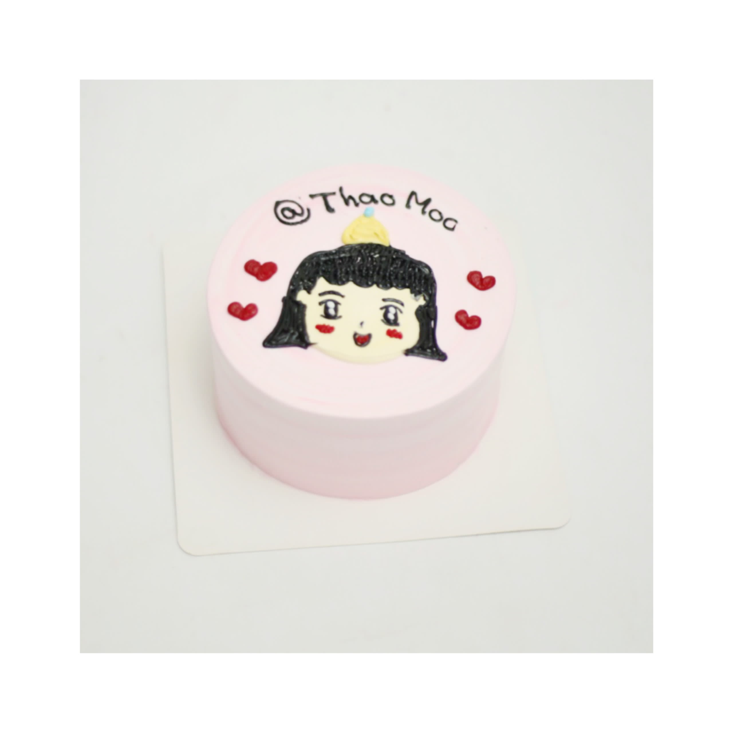 Bento cake vẽ chân dung bé gái dễ thương