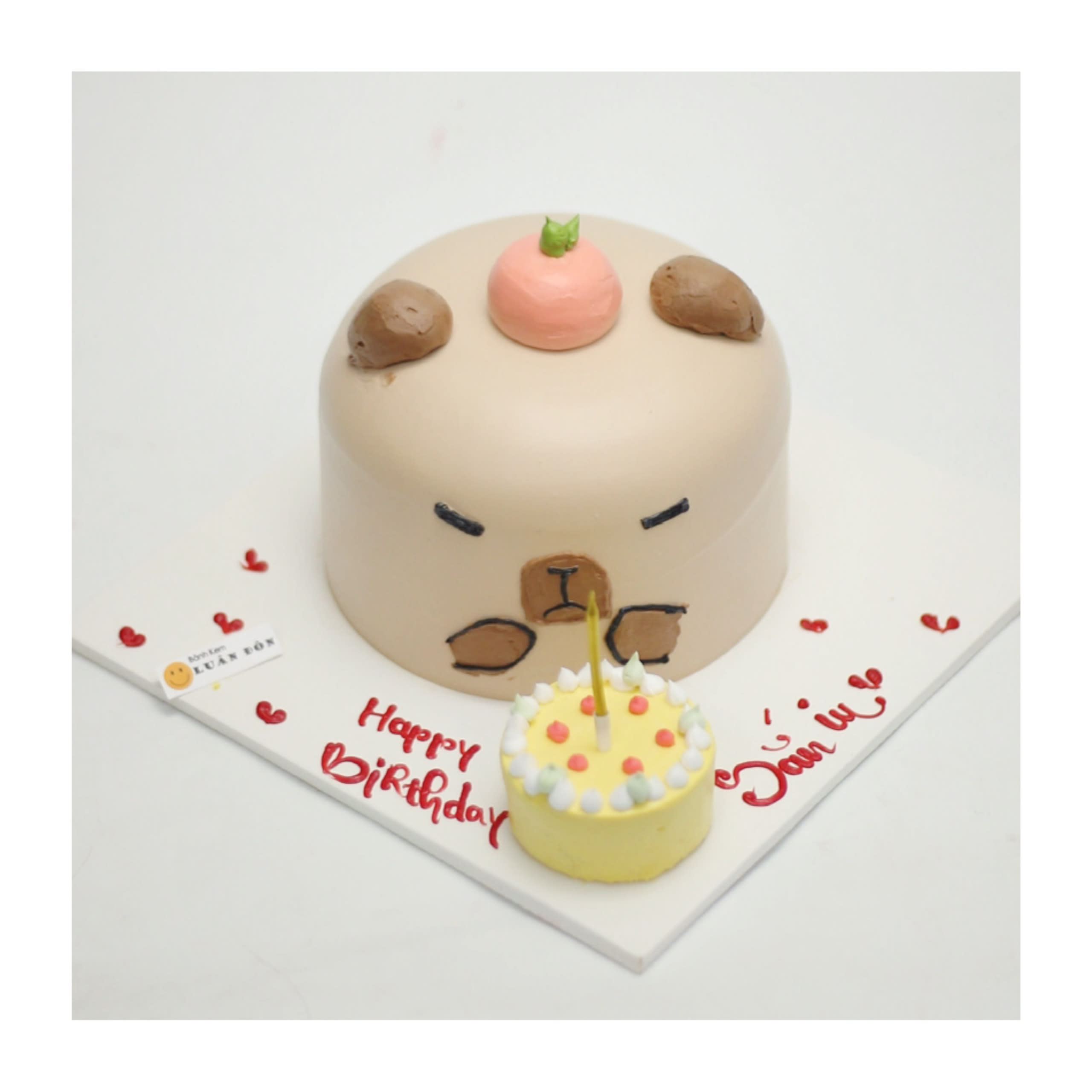 Bánh kem Capybara xinh xắn đáng yêu