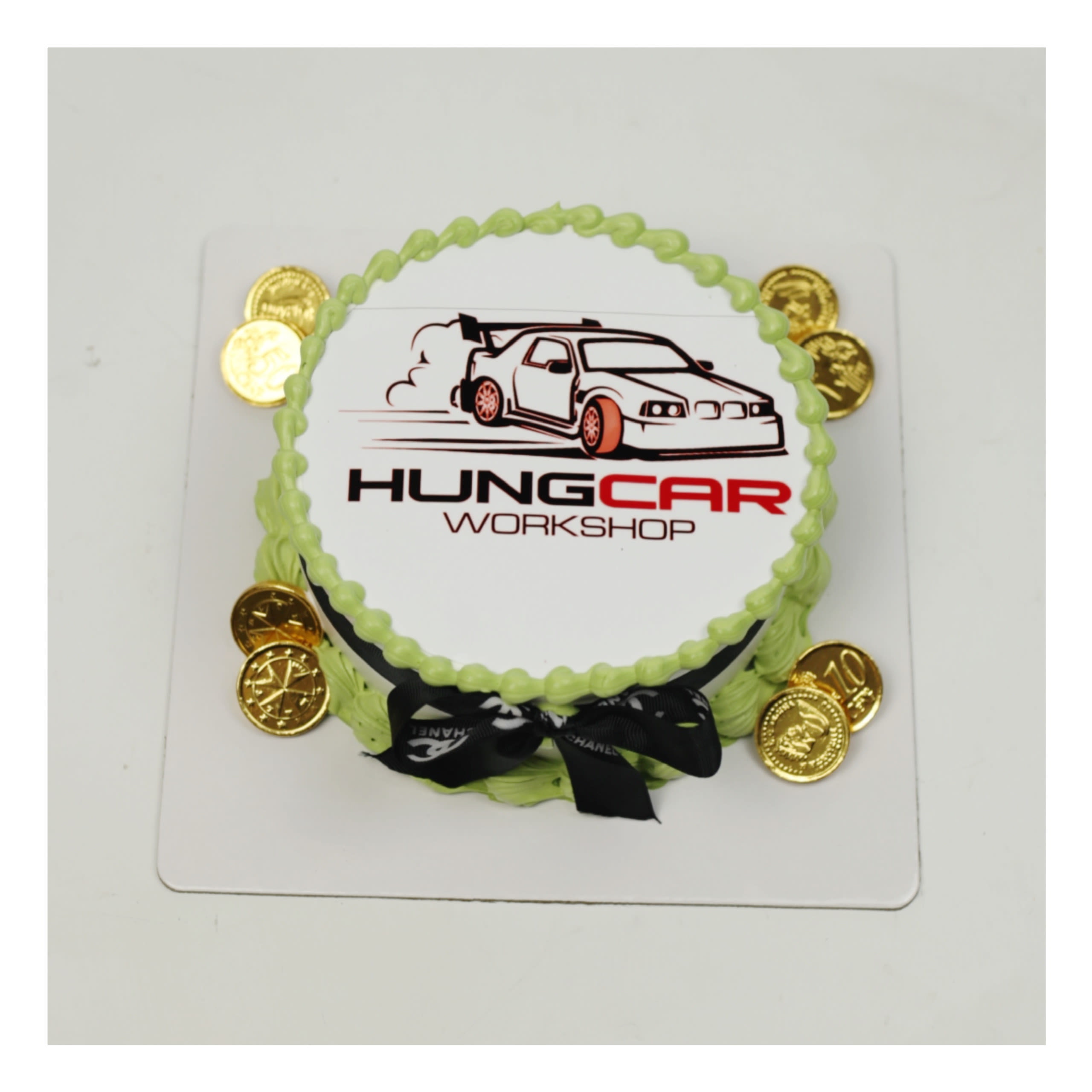Bánh kem in hình logo xe hơi HUNG CAR