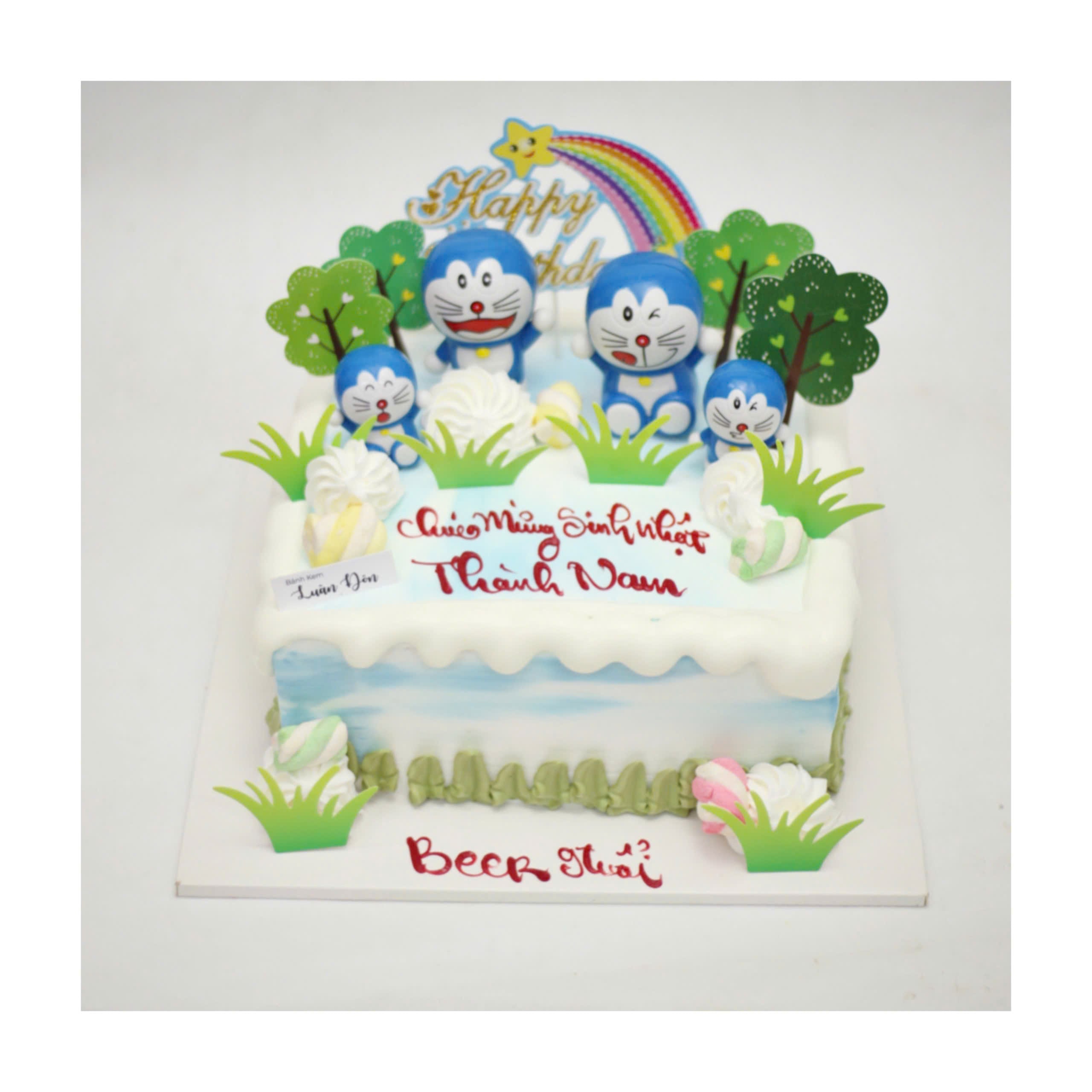 Bánh kem Doraemon và những người bạn