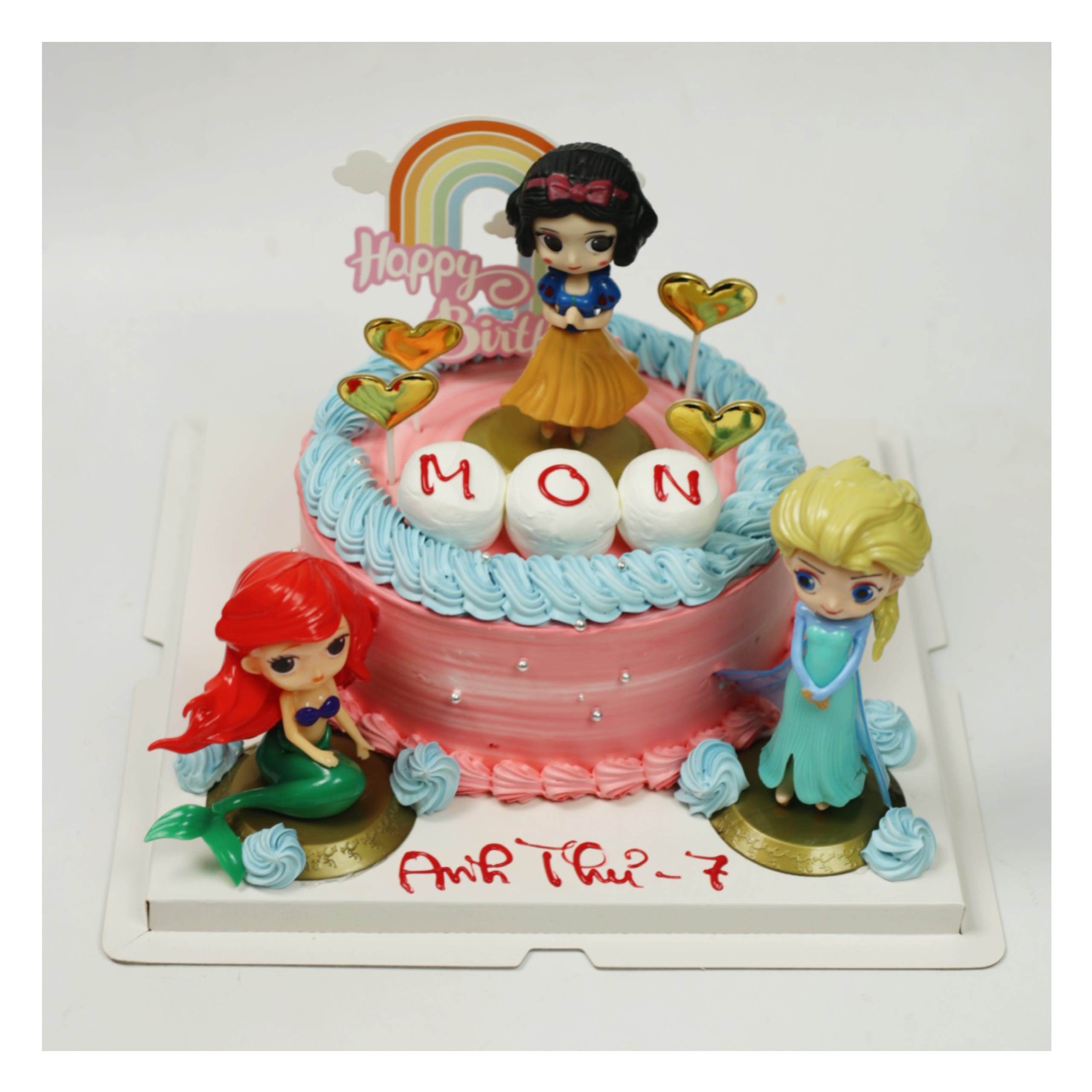 Bánh kem công chúa Disney cho bé gái