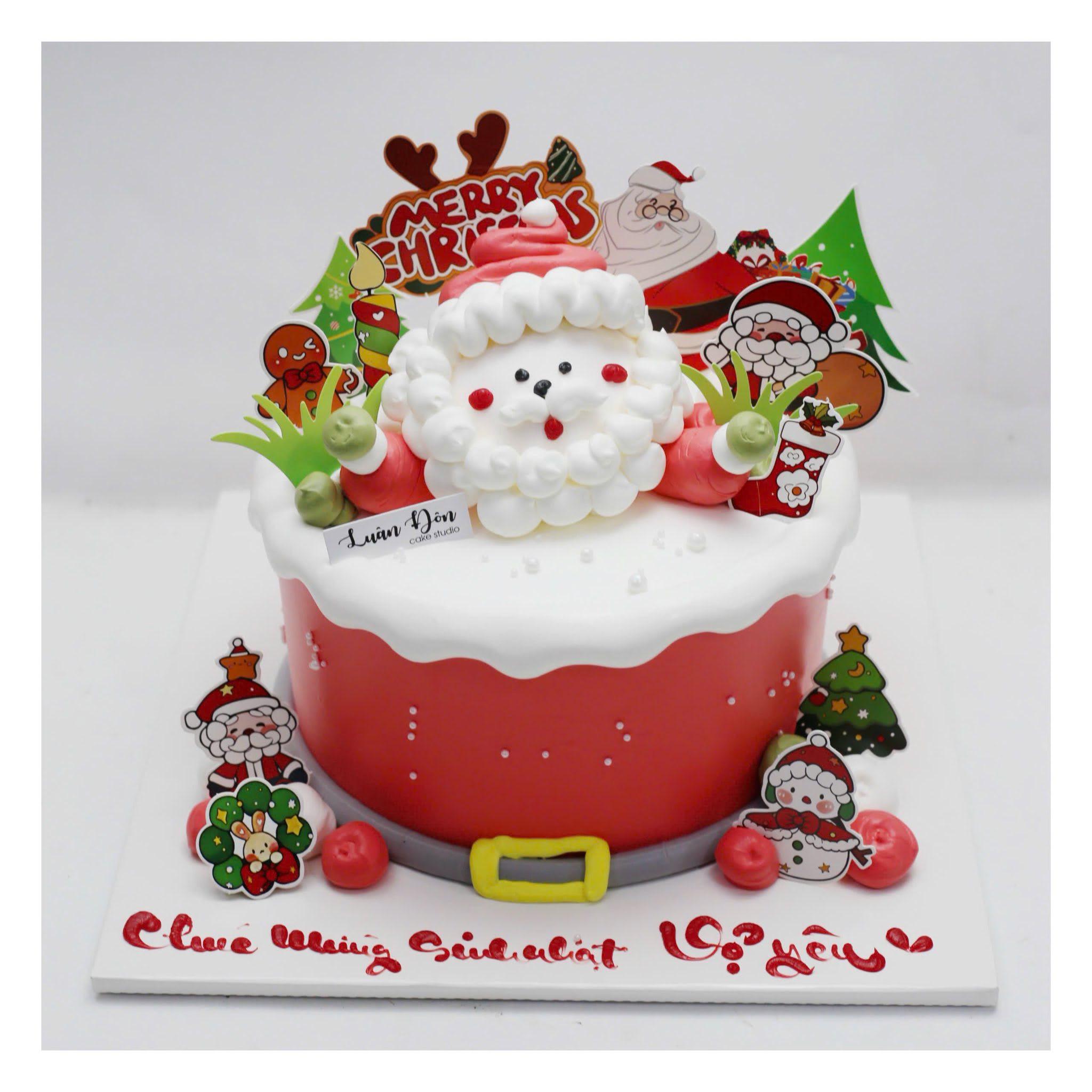 Bánh kem Noel tặng vợ yêu quý