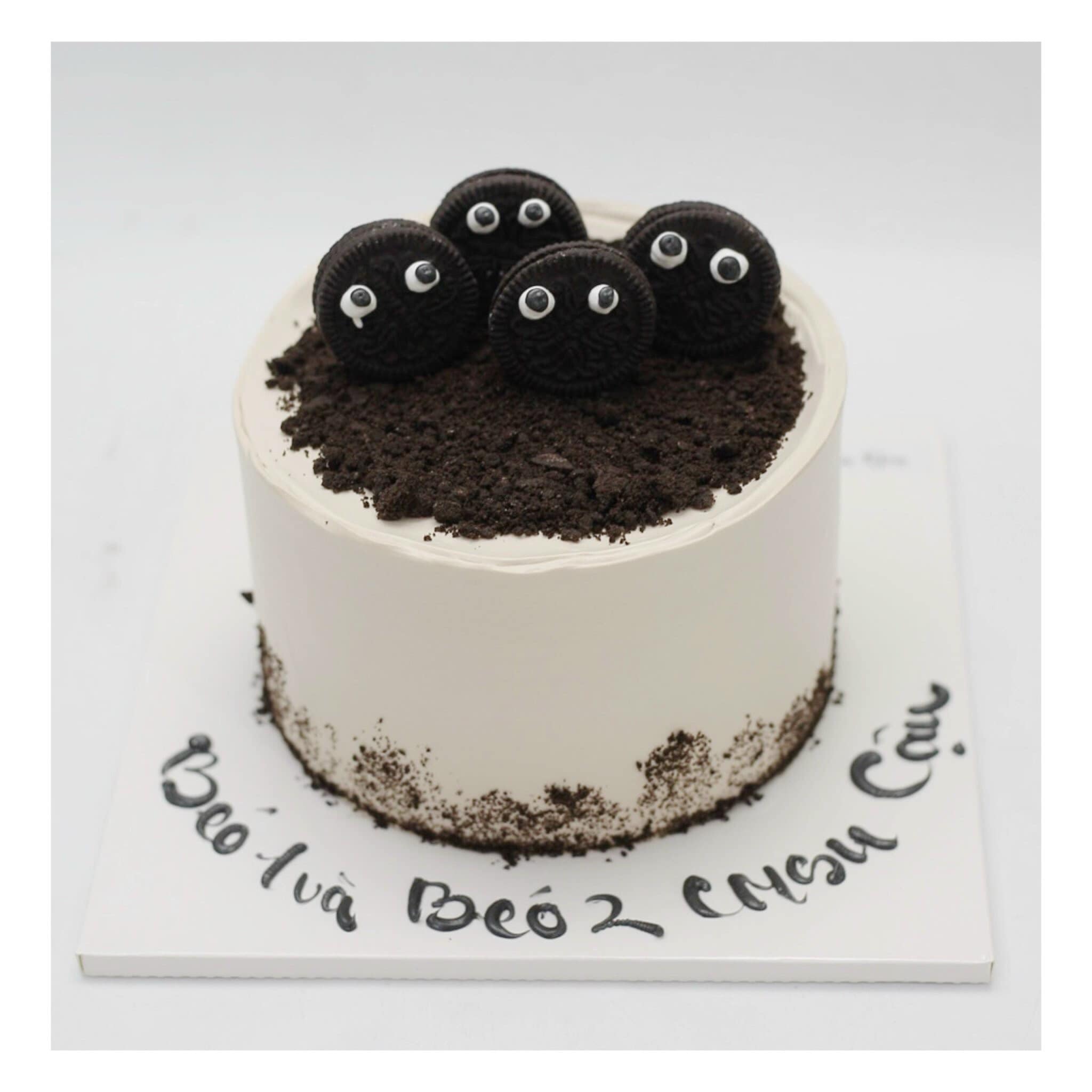 Bánh kem Oreo mắt tròn đáng yêu