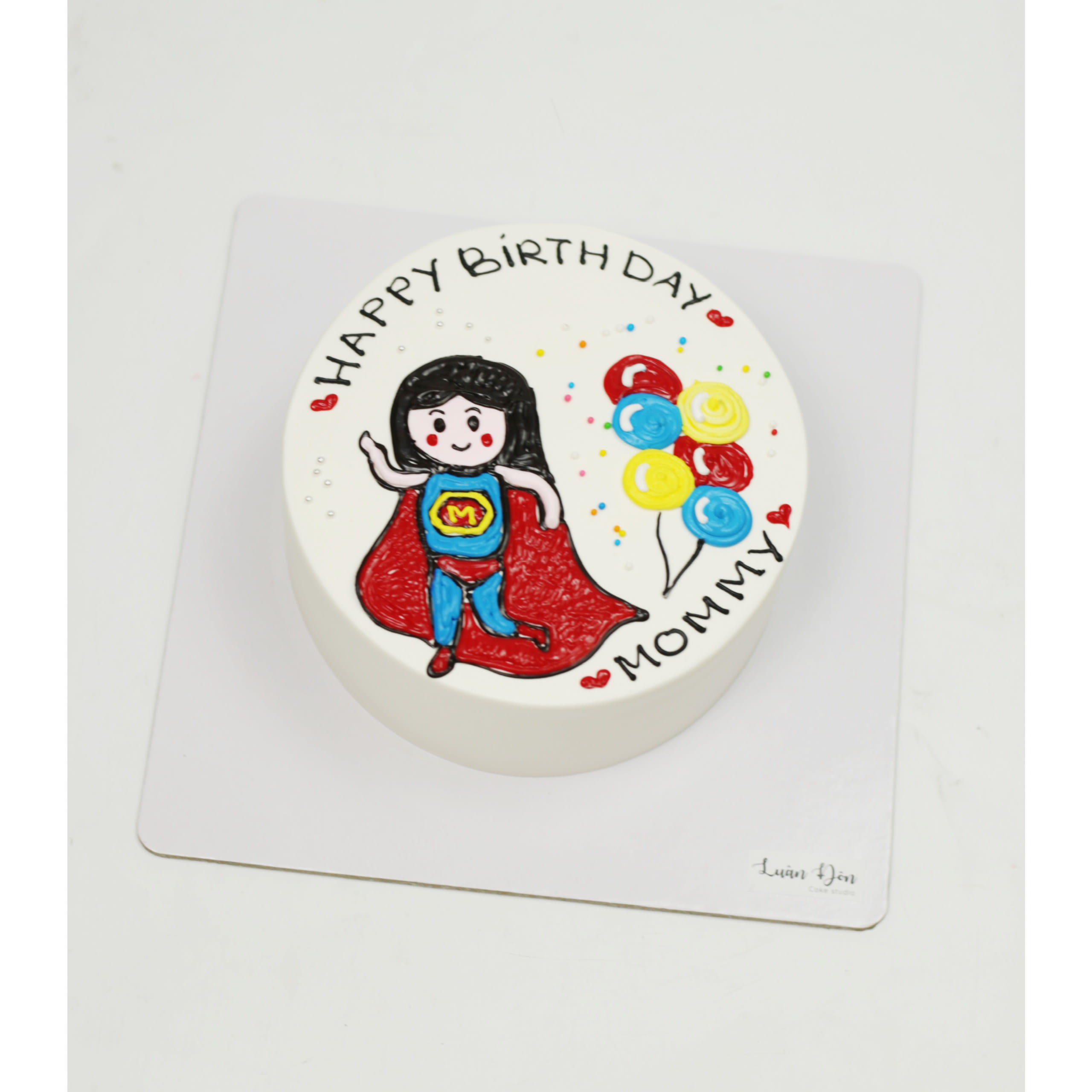 Bánh kem nữ siêu nhân Mommy tặng mẹ