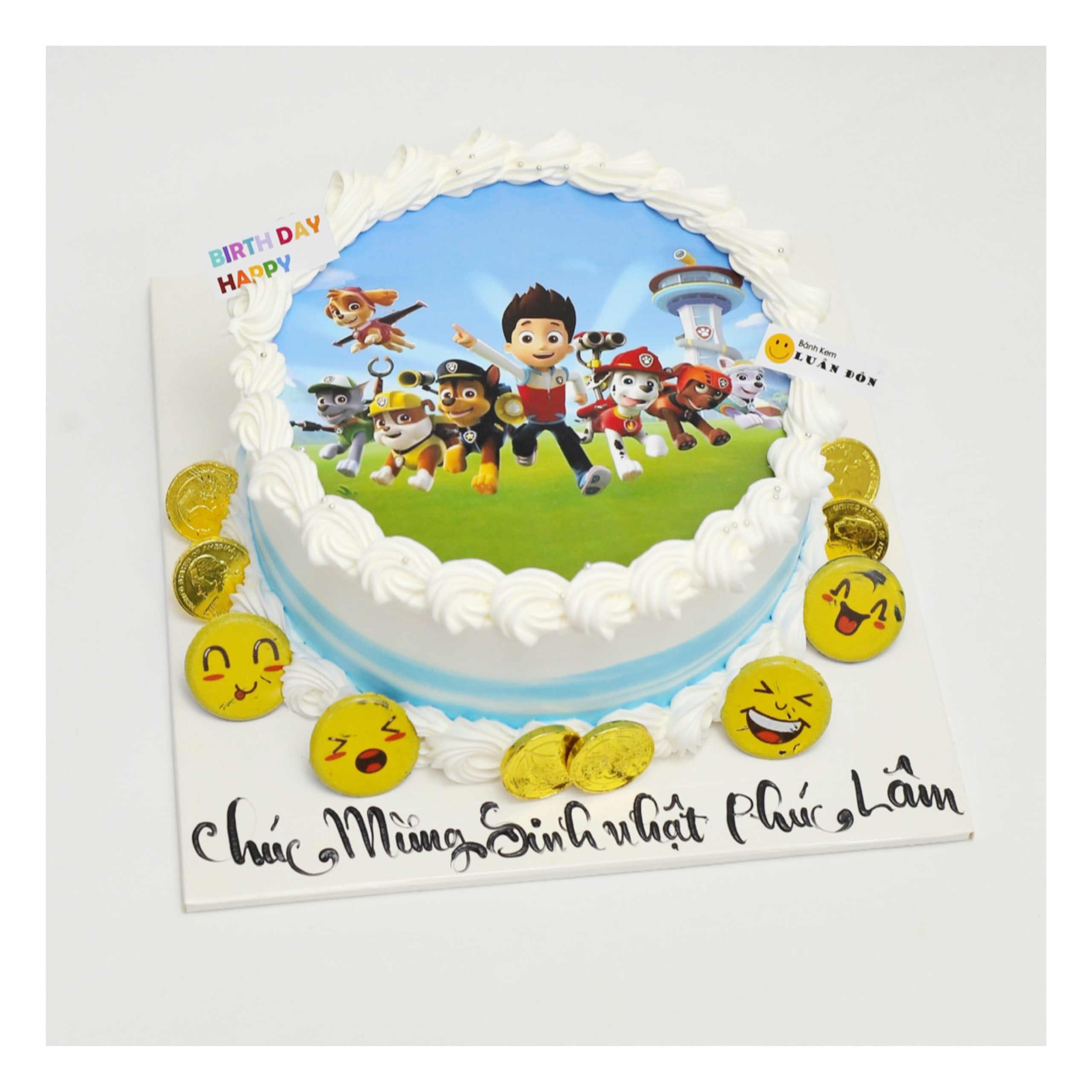 Bánh kem in hình nhóm bạn Paw Patrol