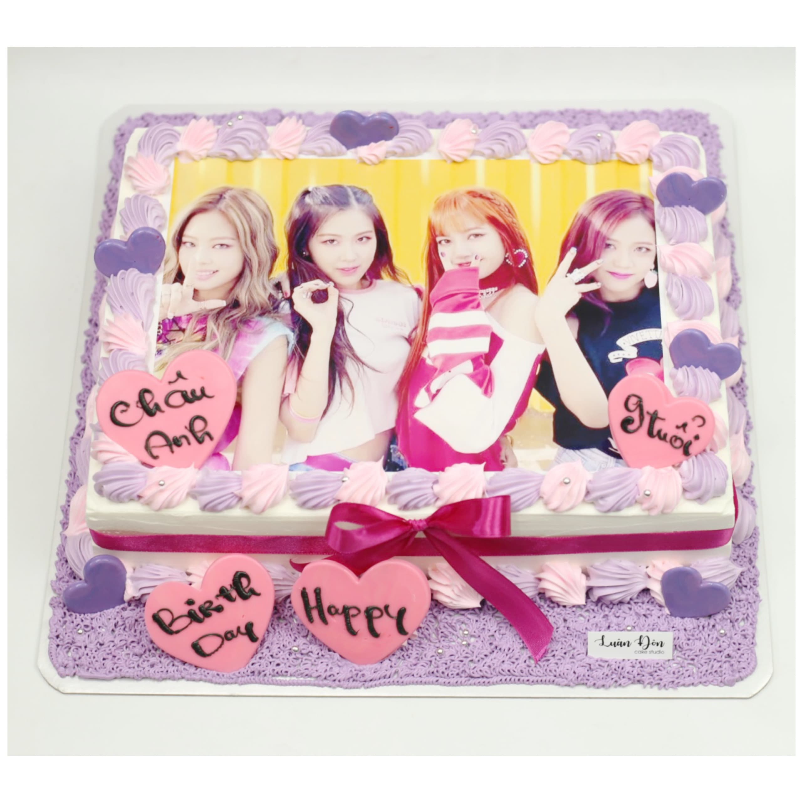Bánh kem ảnh in nhóm nhạc nữ Blackpink