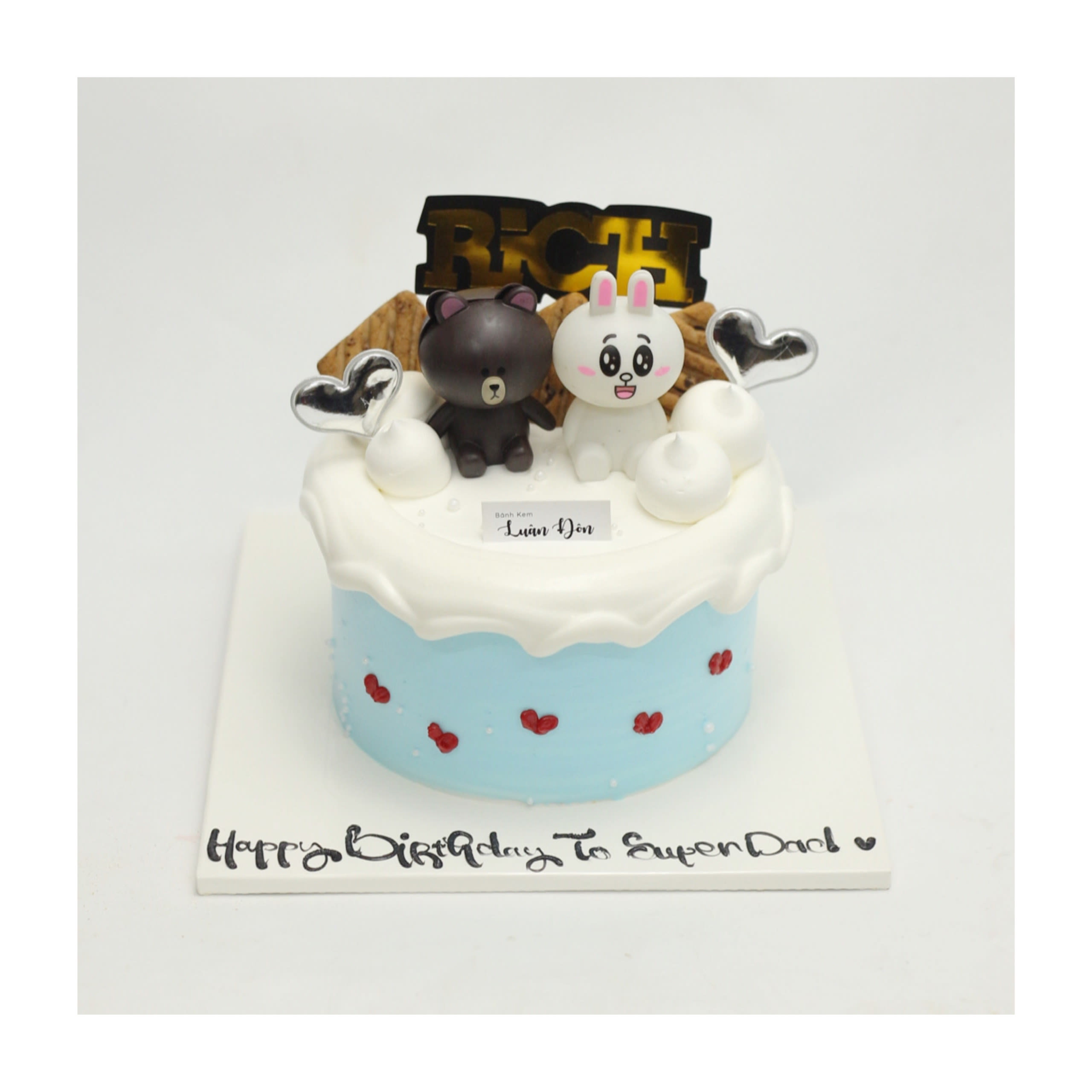 Bánh kem gấu Brown và thỏ Cony