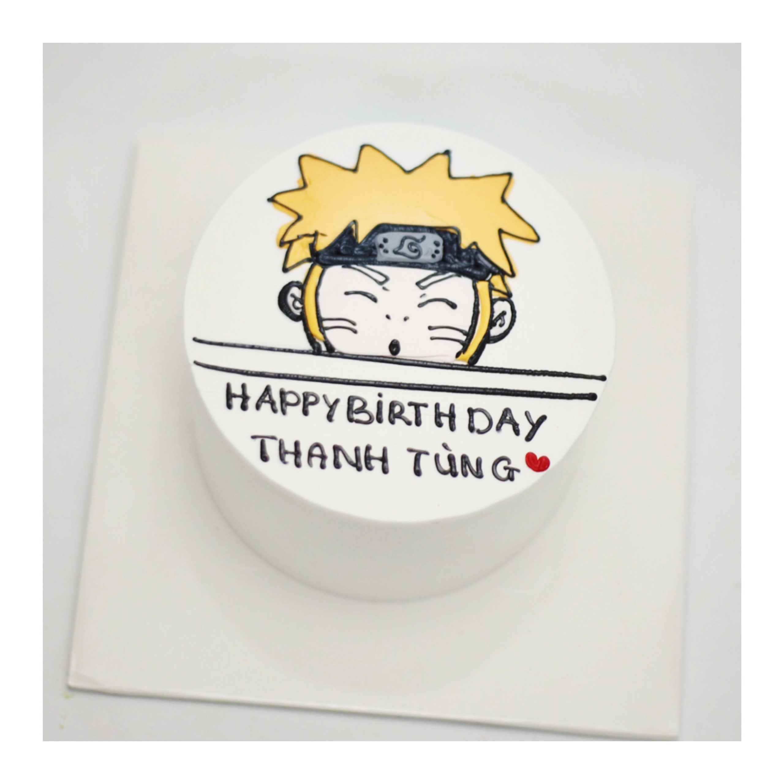 Bánh kem Naruto chibi đáng yêu cho nam