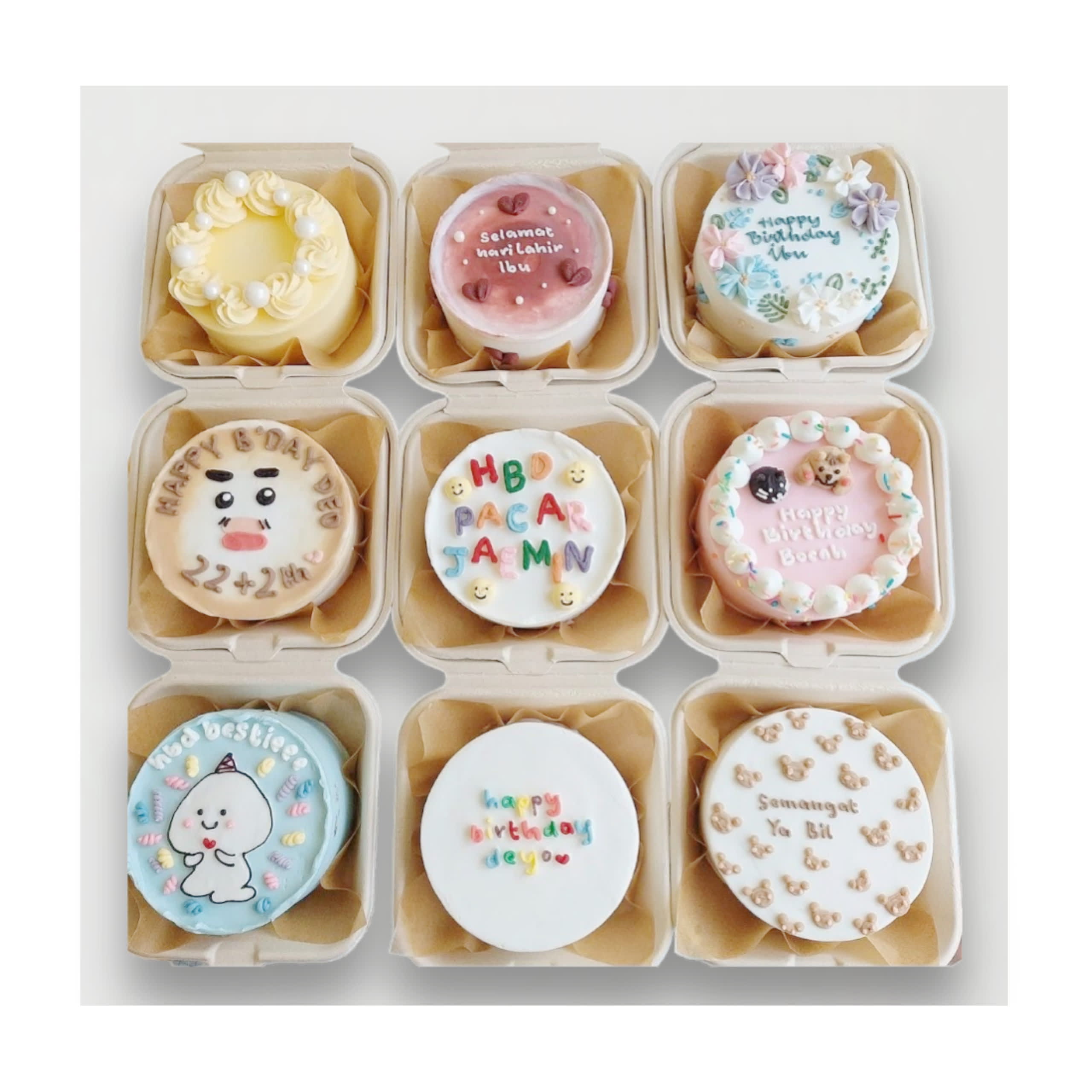 Set 9 bánh bento phong cách Hàn Quốc dễ thương