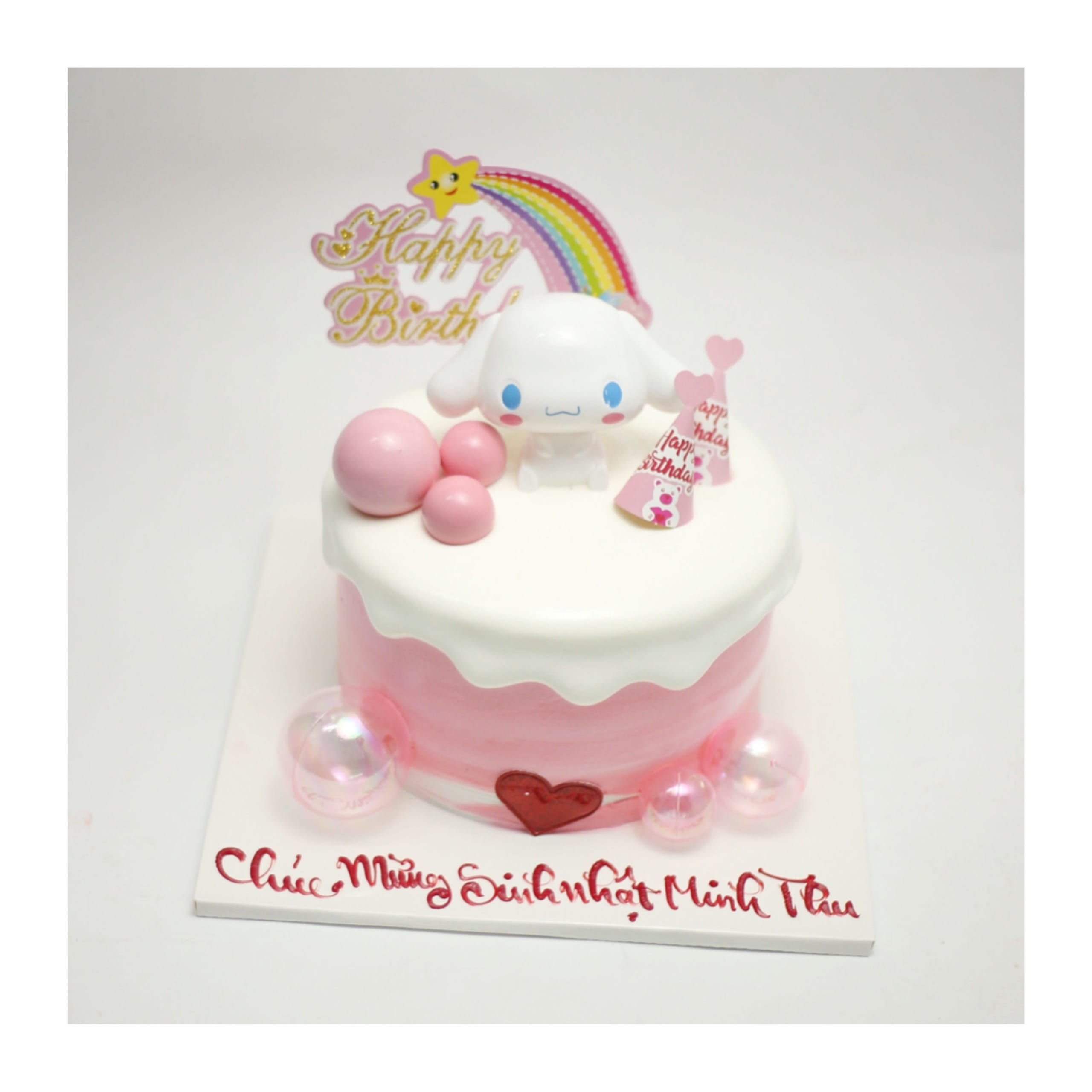 Bánh kem Cinnamoroll tông hồng ngọt ngào