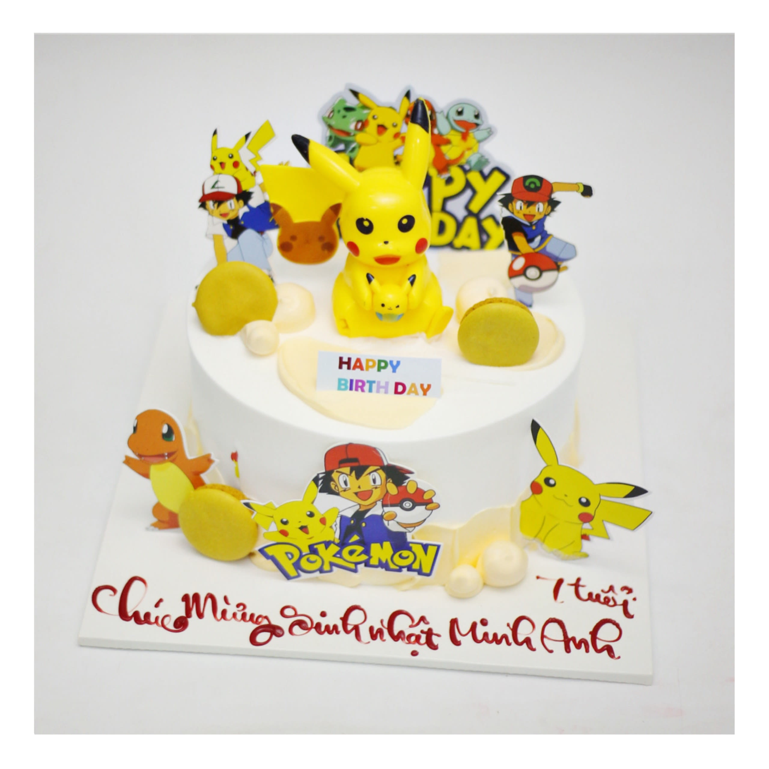 Bánh kem Pikachu vàng rực rỡ vui nhộn