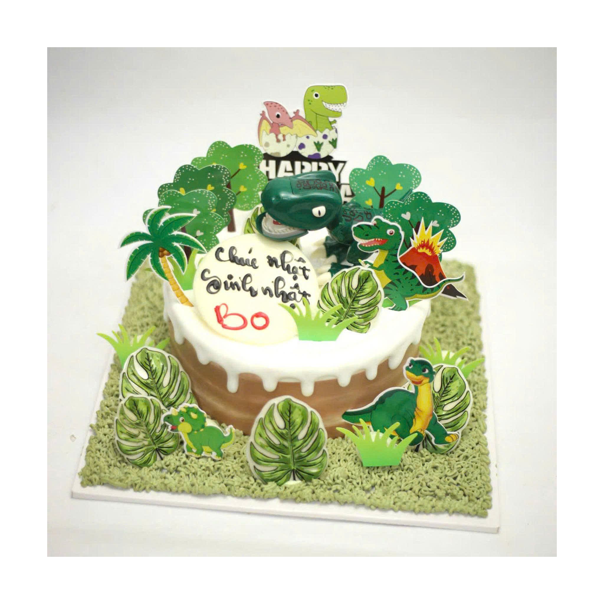 Bánh khủng long rừng xanh