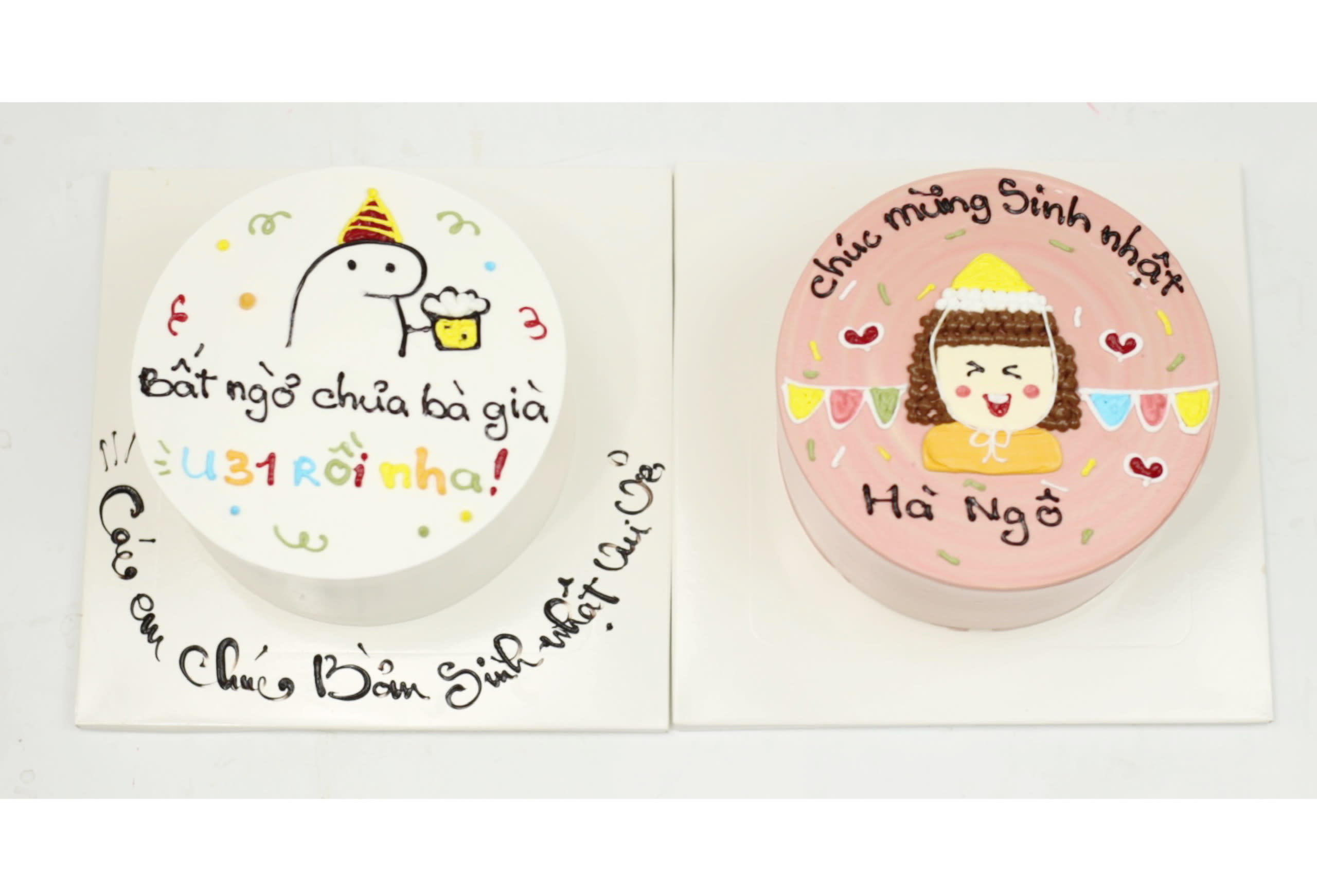 Set bánh kem ngộ nghĩnh mừng sinh nhật