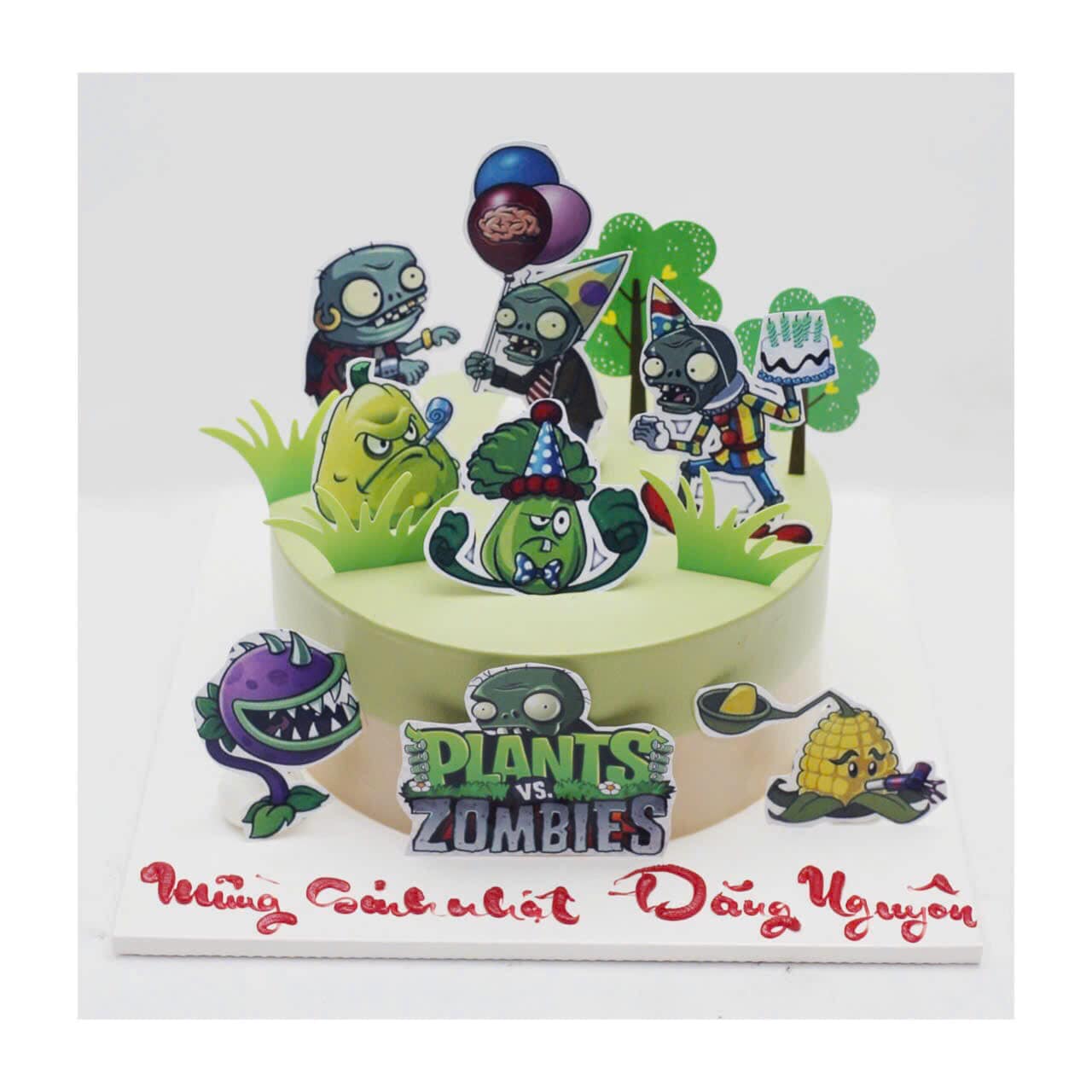 Bánh sinh nhật Plants vs Zombies Đăng Nguyên