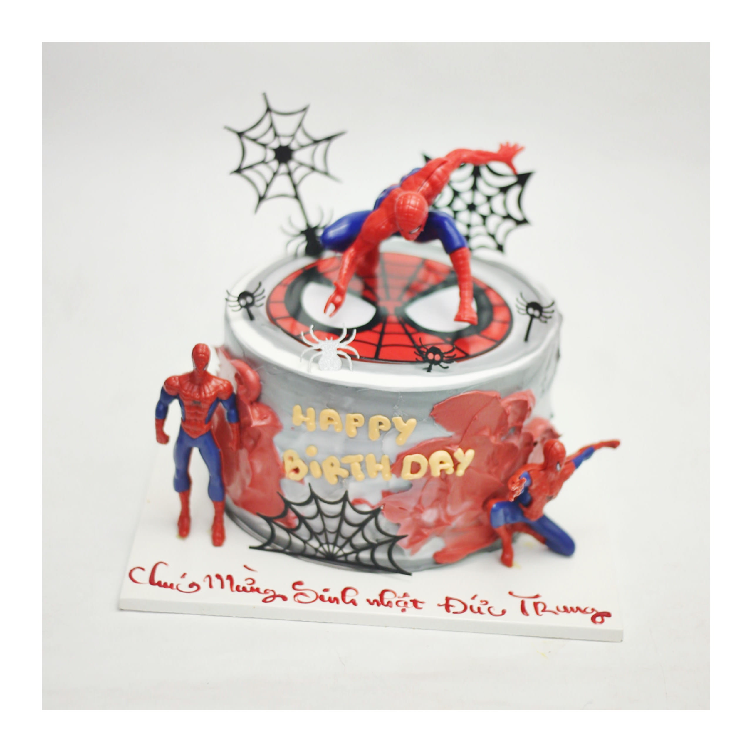 Bánh kem Spider-Man hành động mạnh mẽ