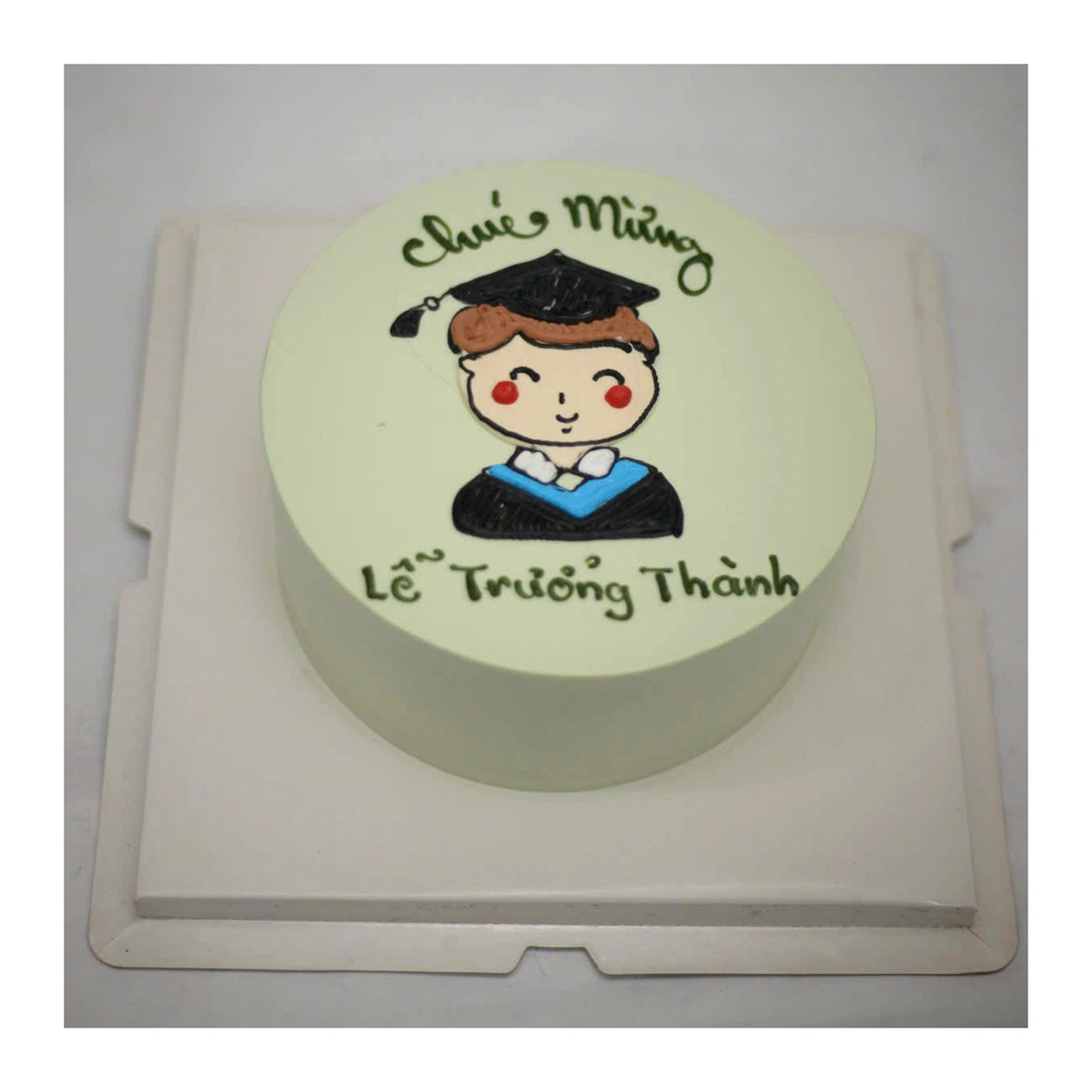 Bánh vẽ chúc mừng lễ trưởng thành nam