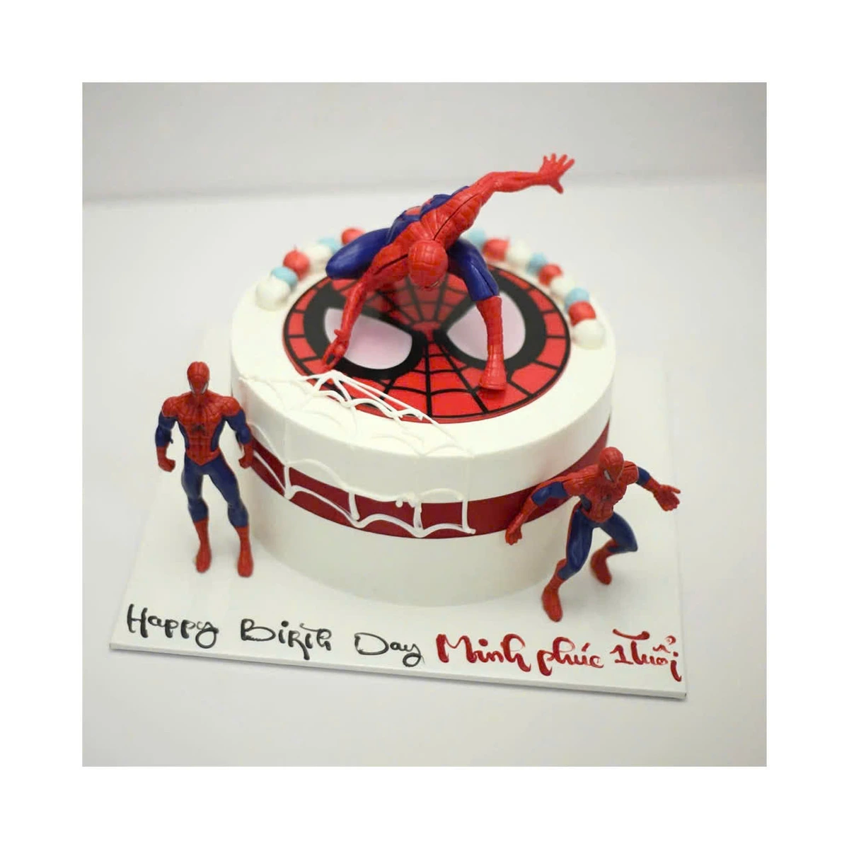 Bánh kem Spider-Man người nhện hành động
