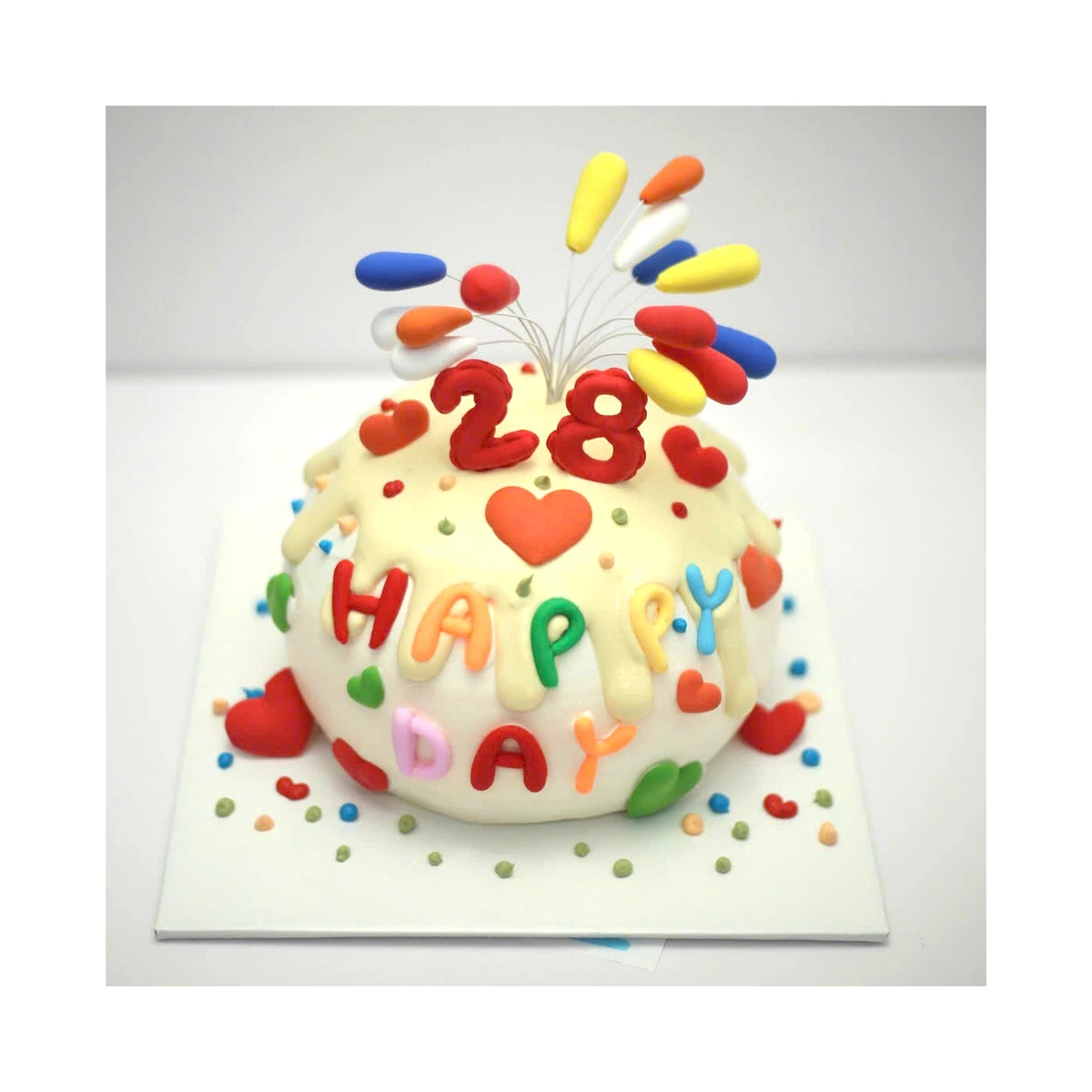 Bánh kem 3D Happy Day sắc màu